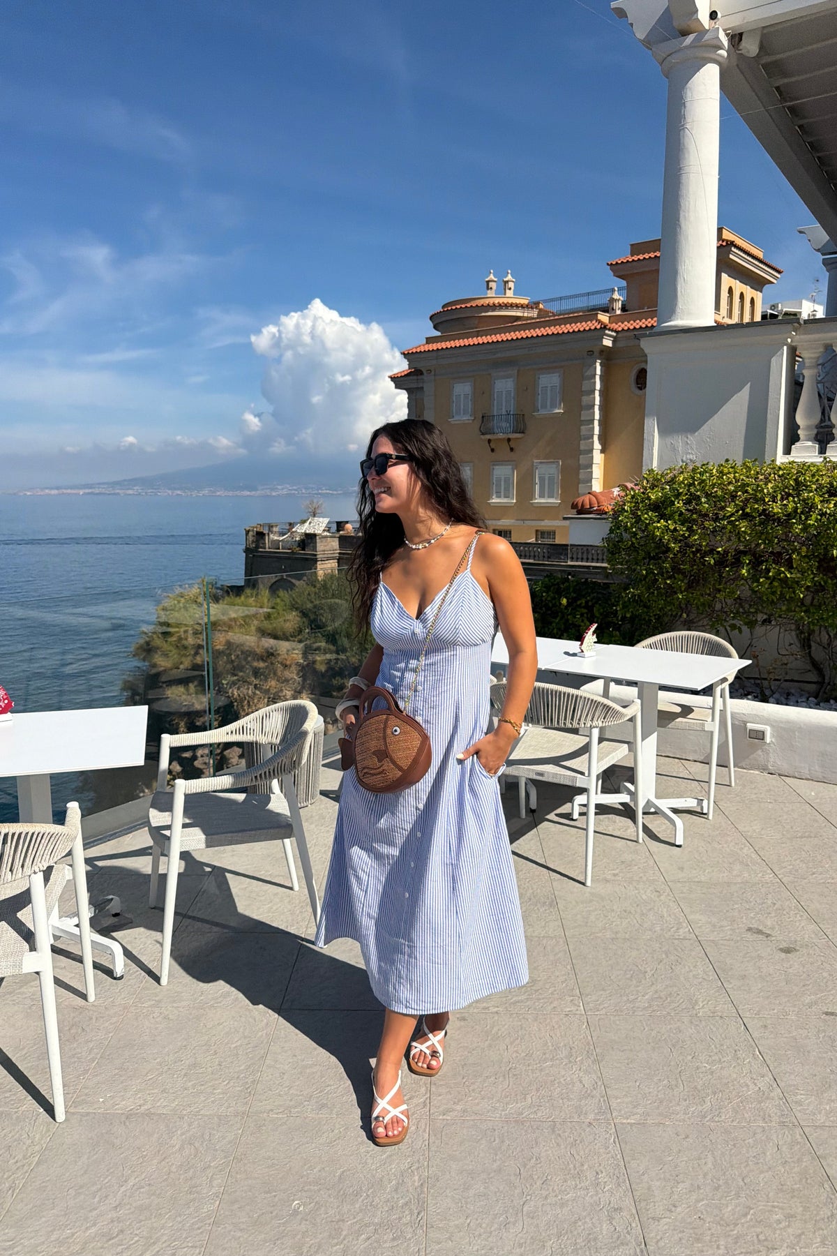 Blue Grotto Stripe Dress
