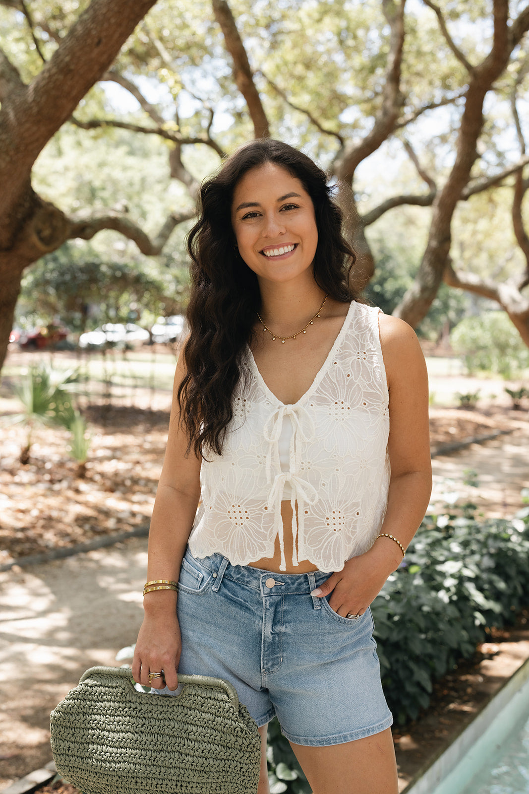 Maison Eyelet Top