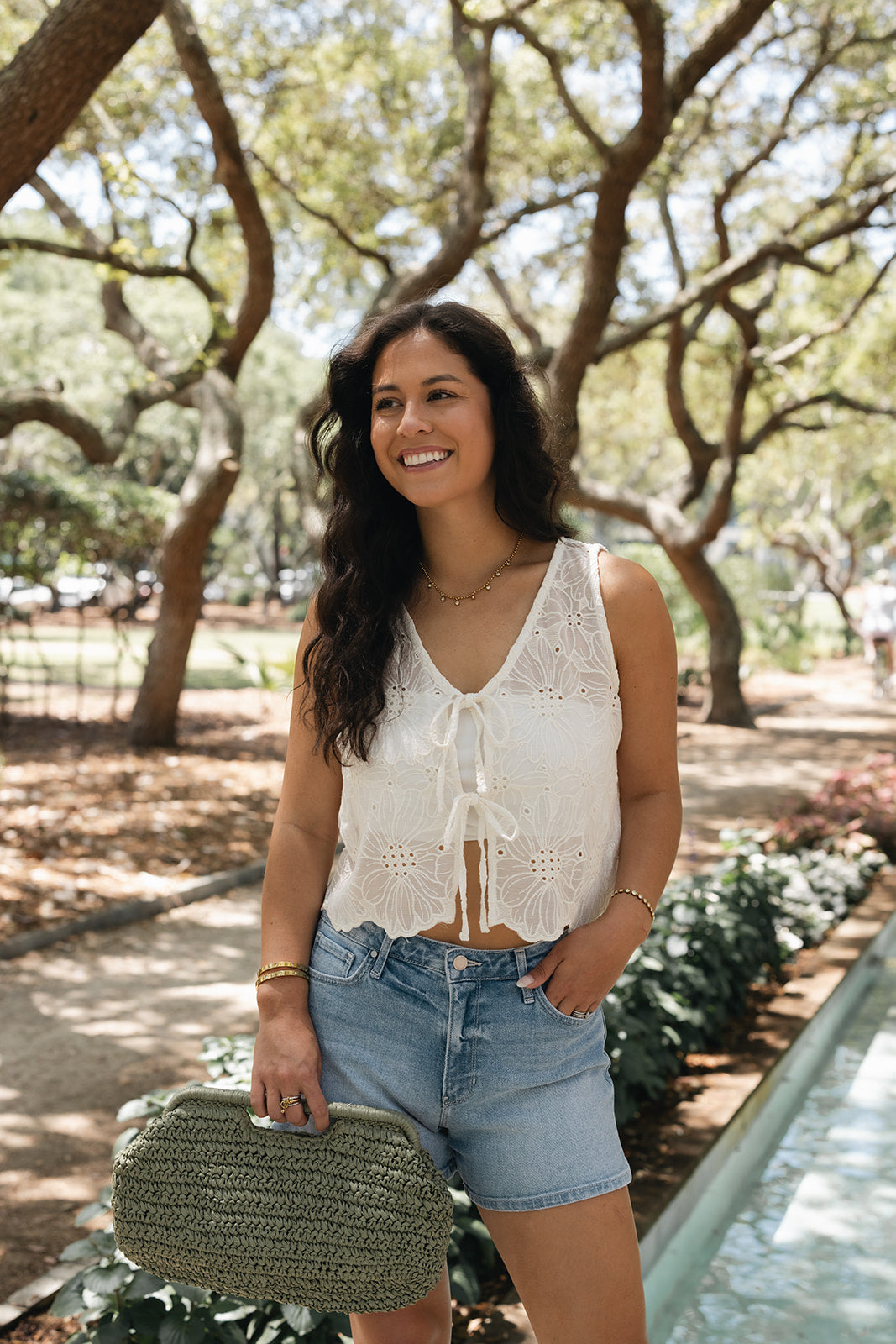 Maison Eyelet Top
