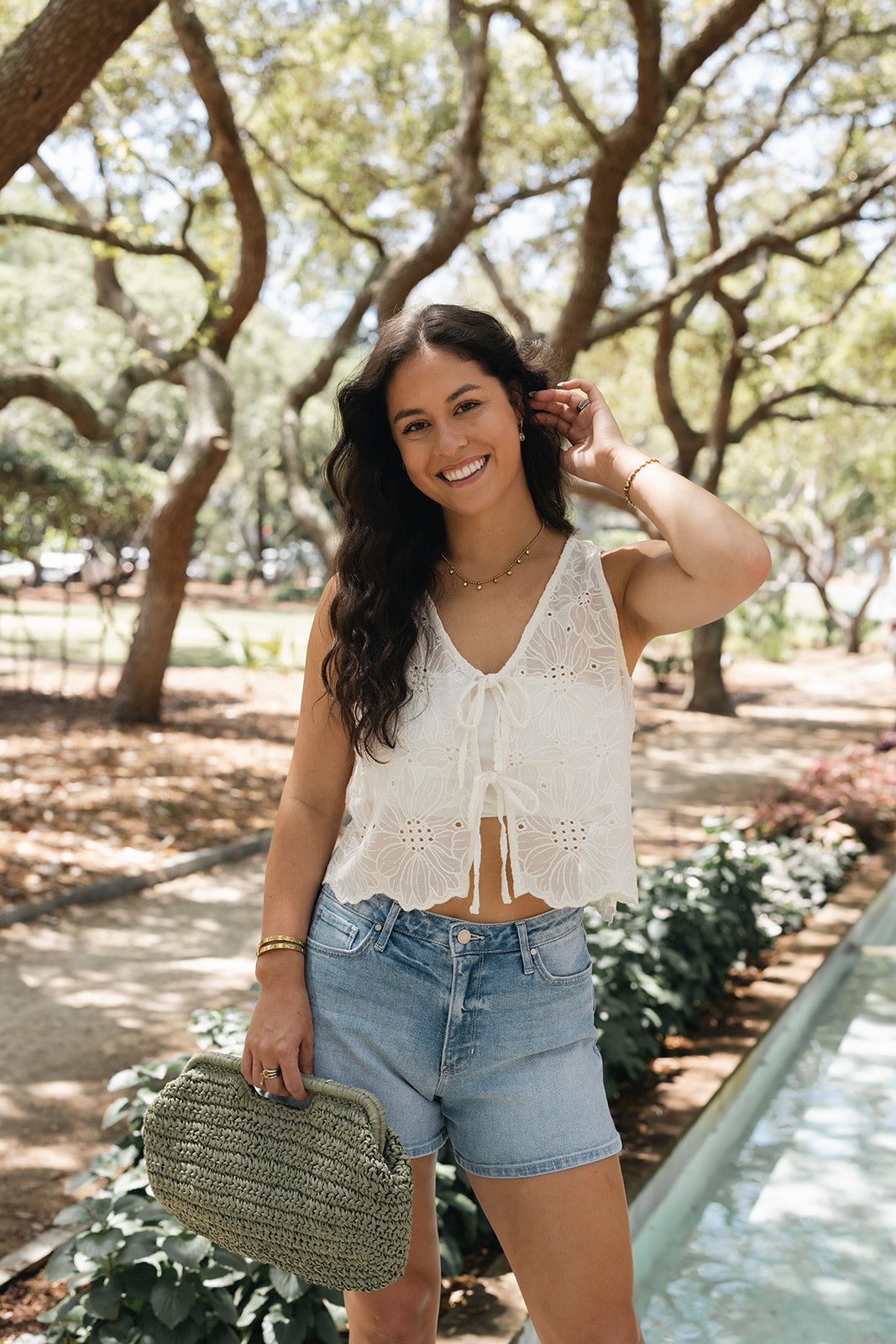 Maison Eyelet Top