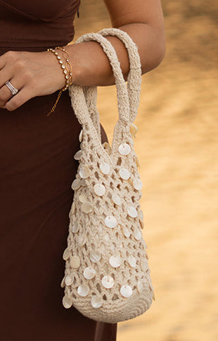 Crochet Shell Bucket Bag