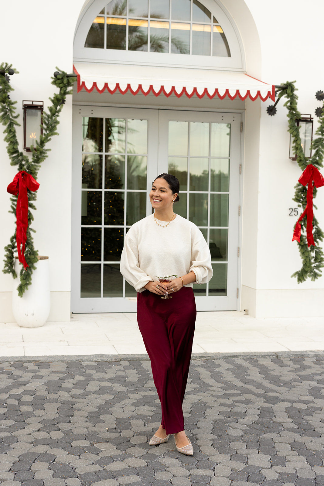 The Cabernet Satin Skirt