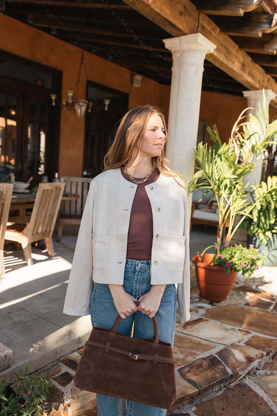 Fall In Tuscany Suede Jacket