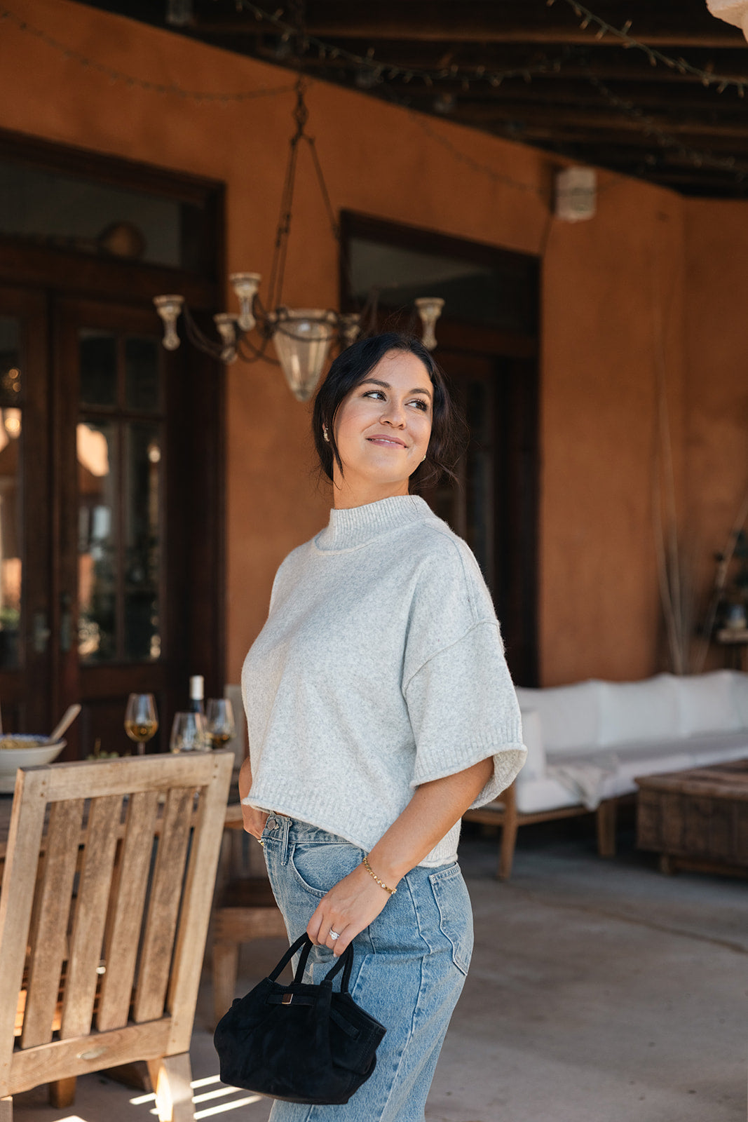 Marseille Mock Neck Top