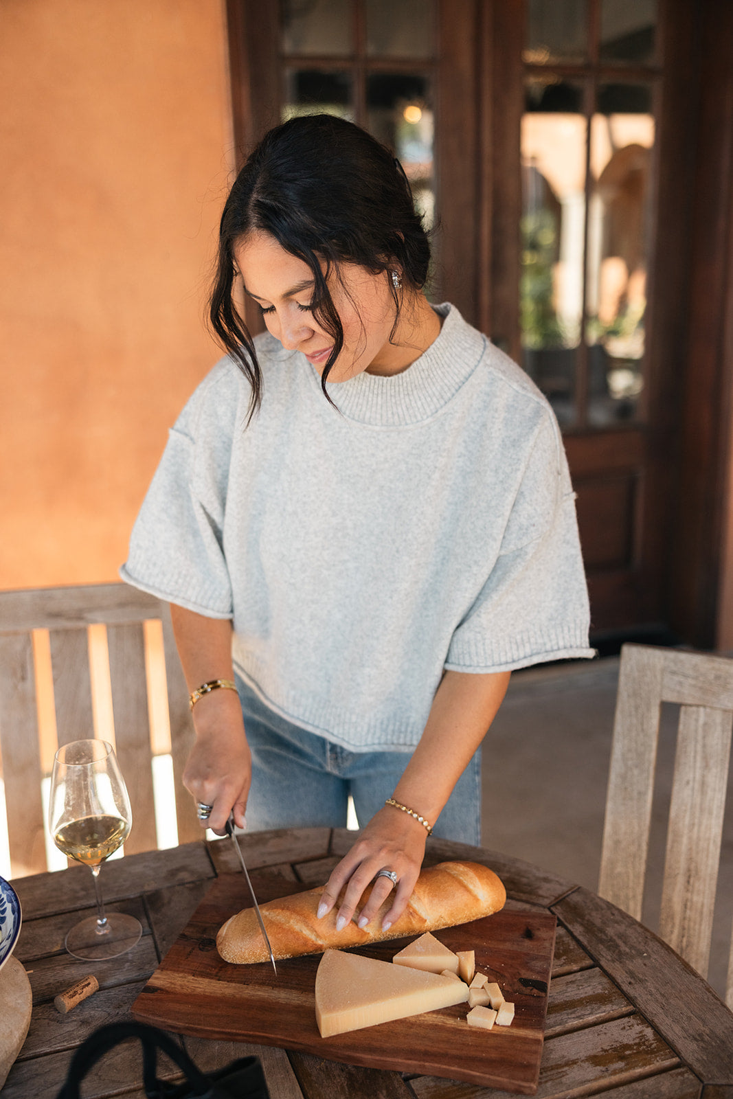 Marseille Mock Neck Top