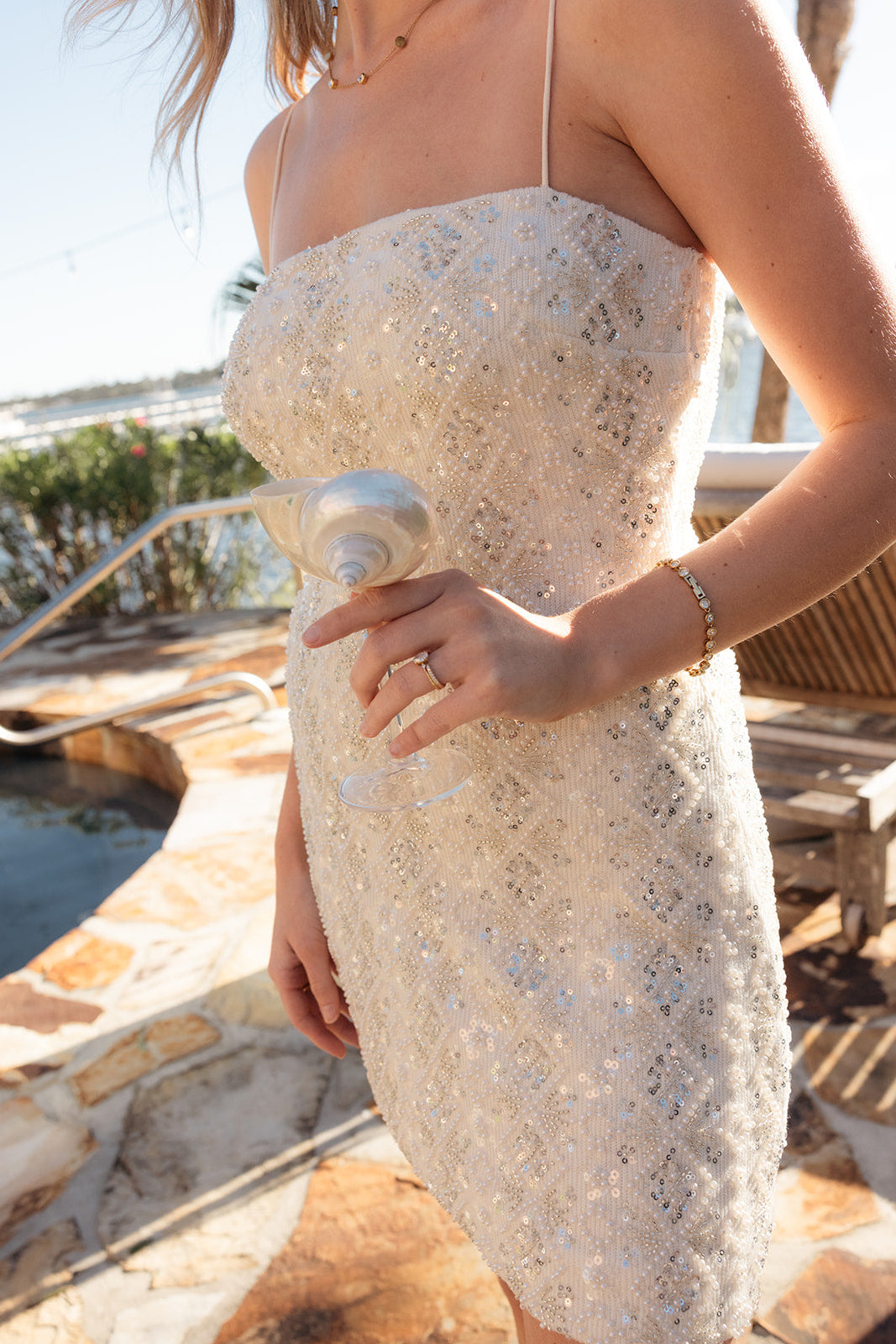 That's Amore Embellished Mini Dress