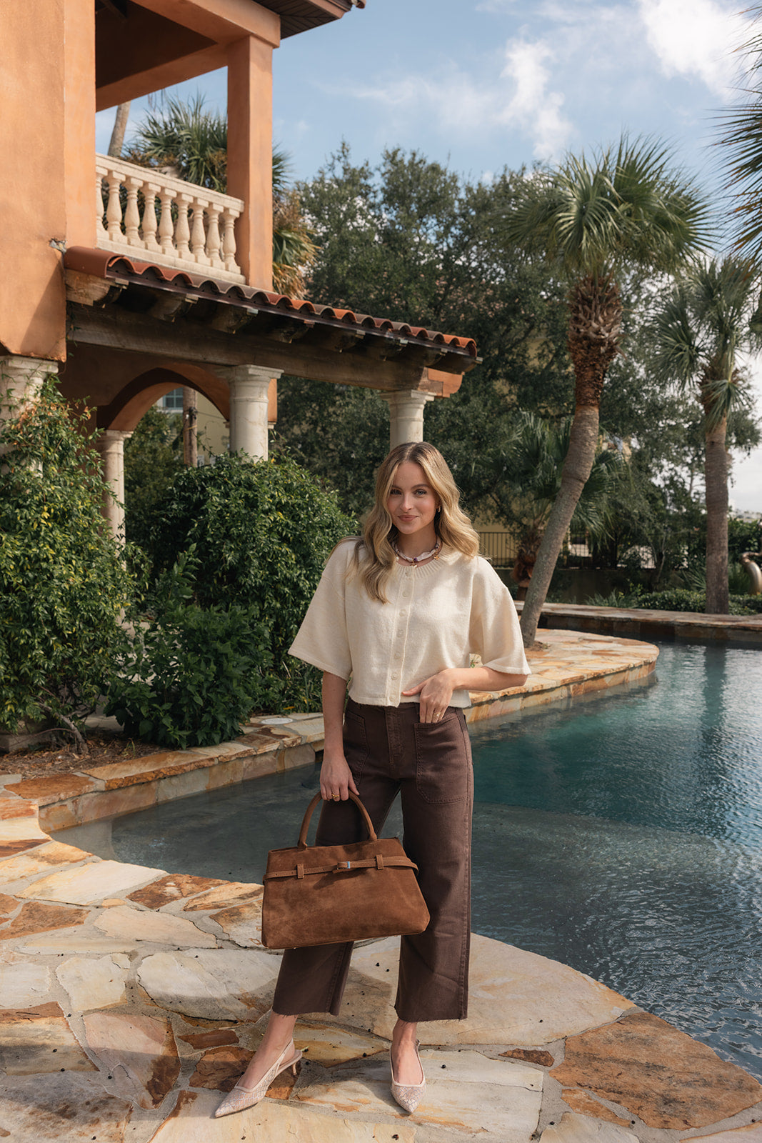 La Dolce Short Sleeve Sweater