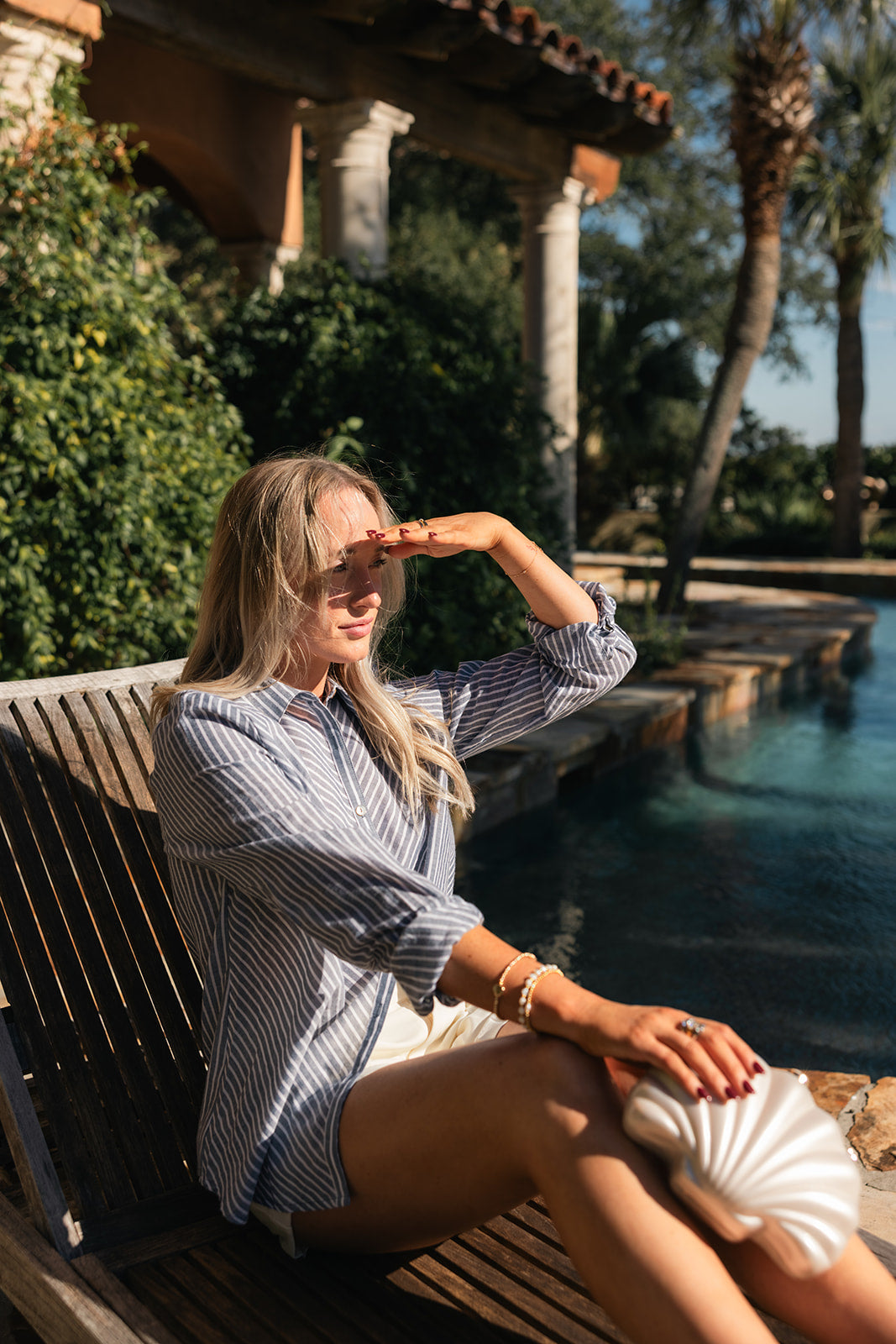 Al Fresco Button Down Top