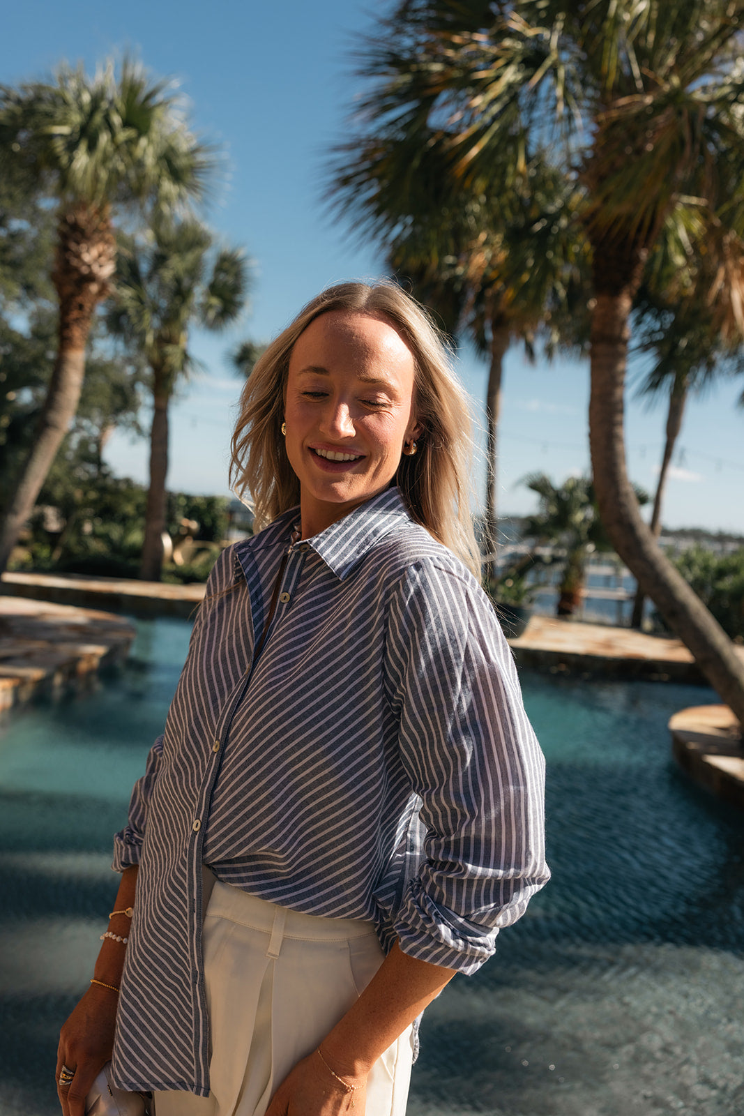 Al Fresco Button Down Top