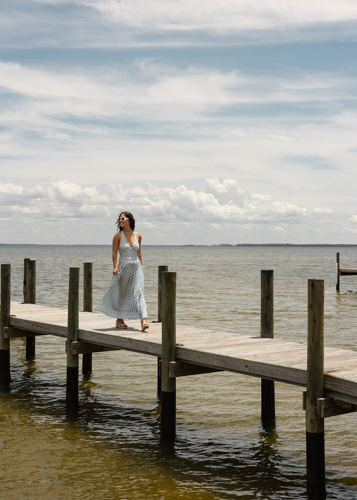 Harbor Stripe Maxi Dress