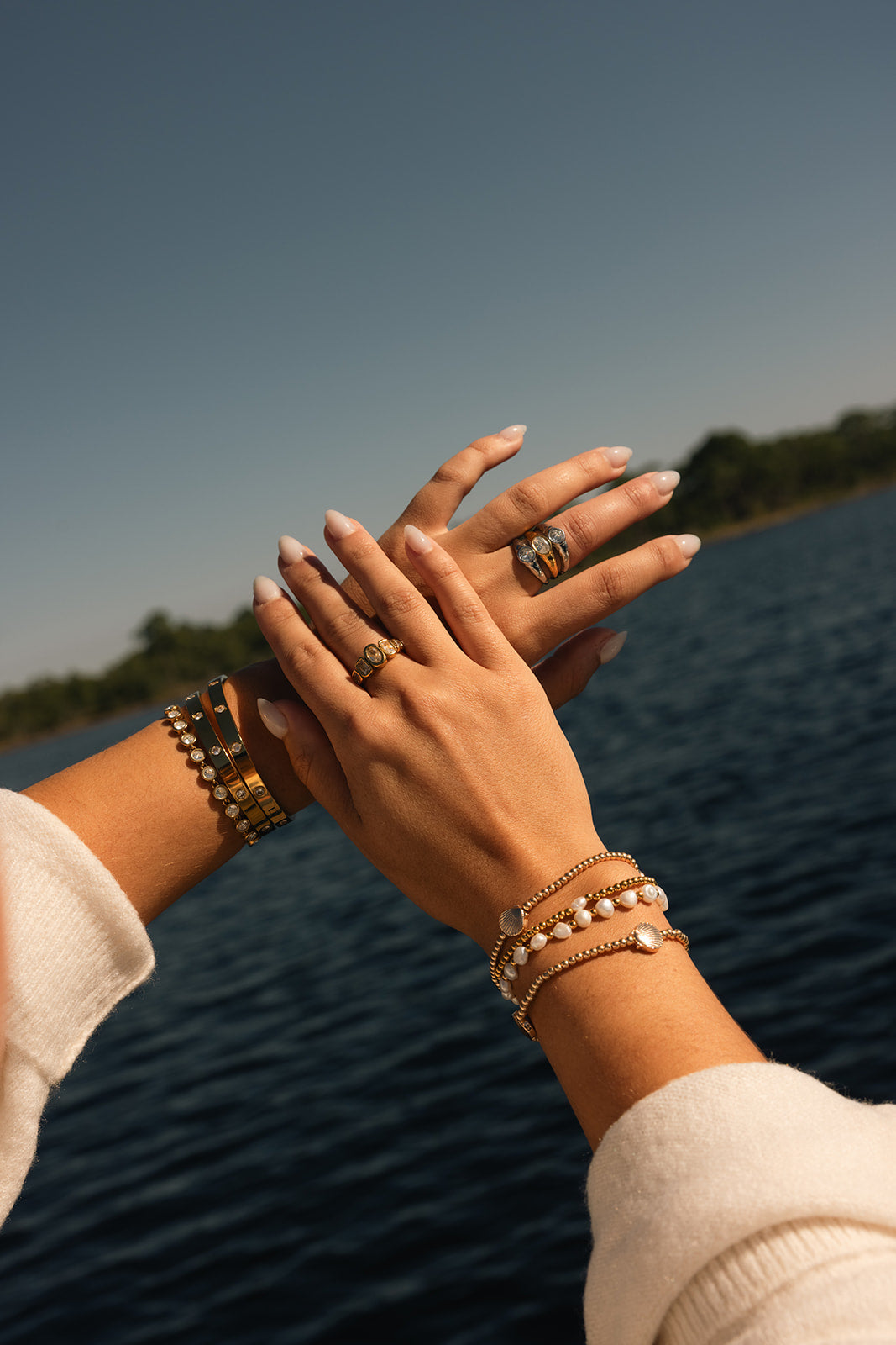 Soliel Bezel Stack Ring