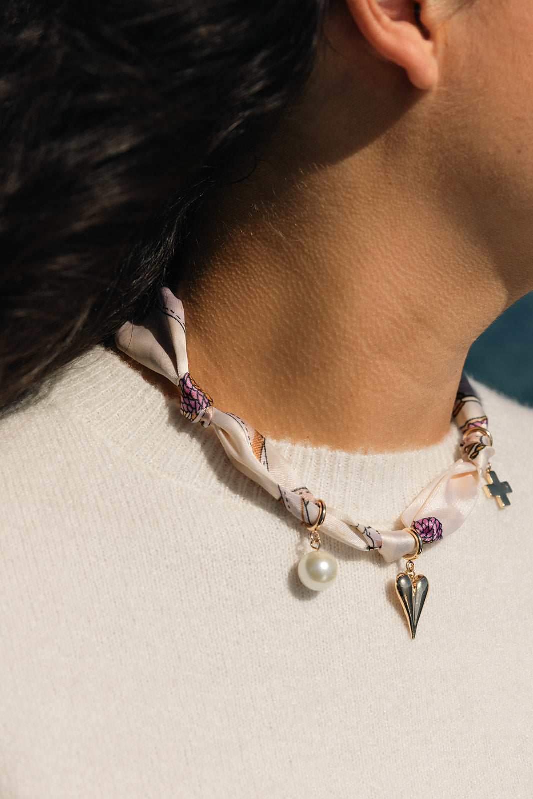 Sundrench Charm Bandana Necklace