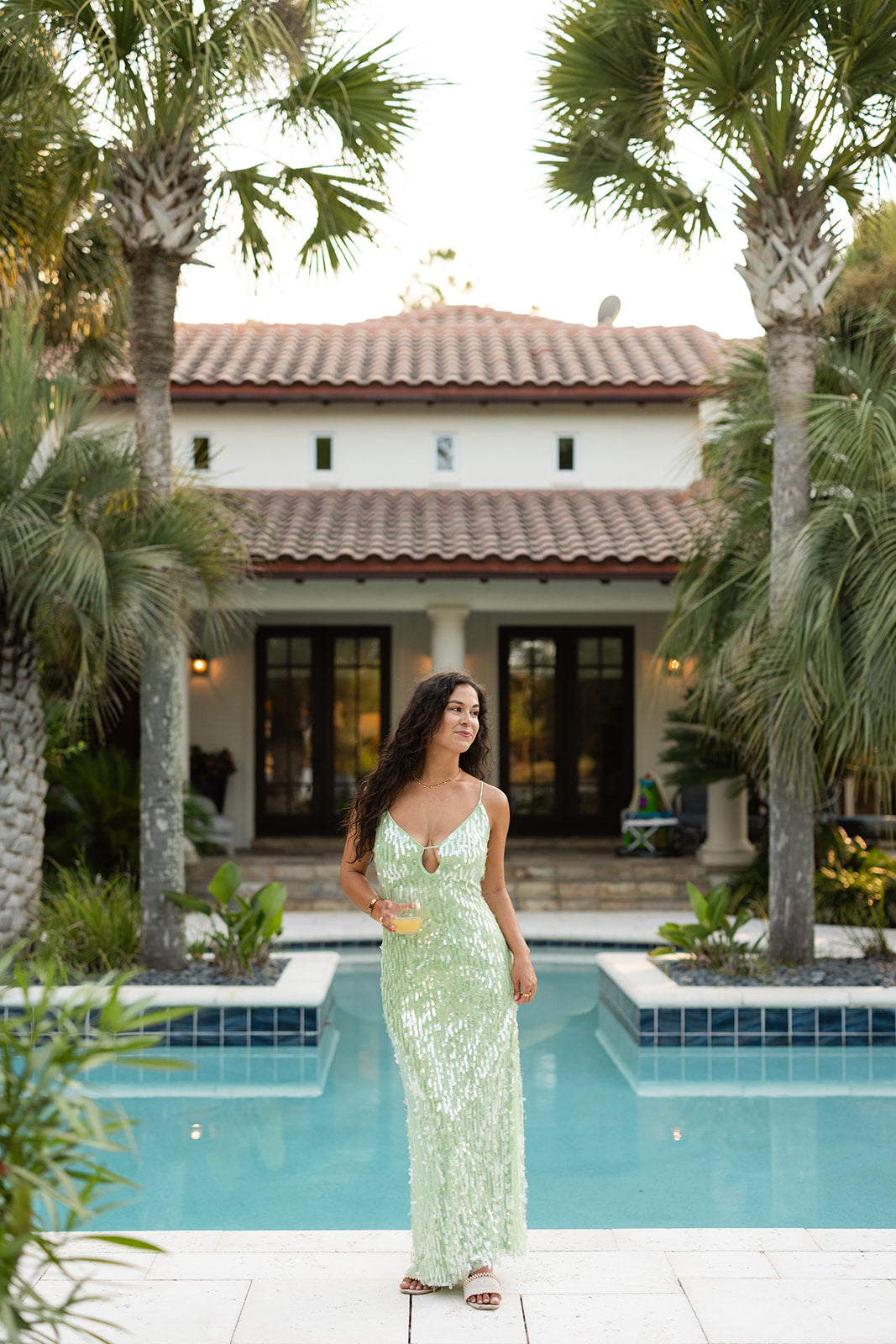 Verde Sequin Dress