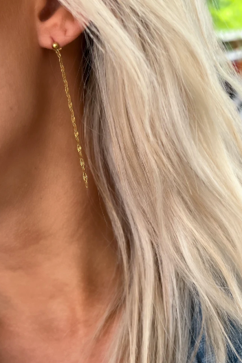 Luna Dainty Thread Earrings