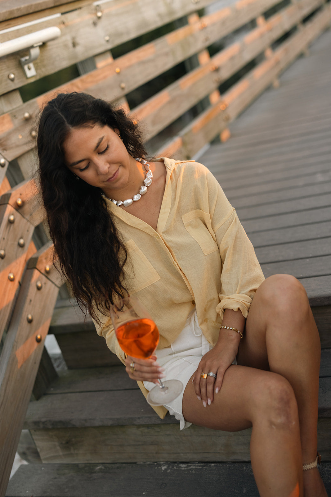 Sunwashed Linen Top