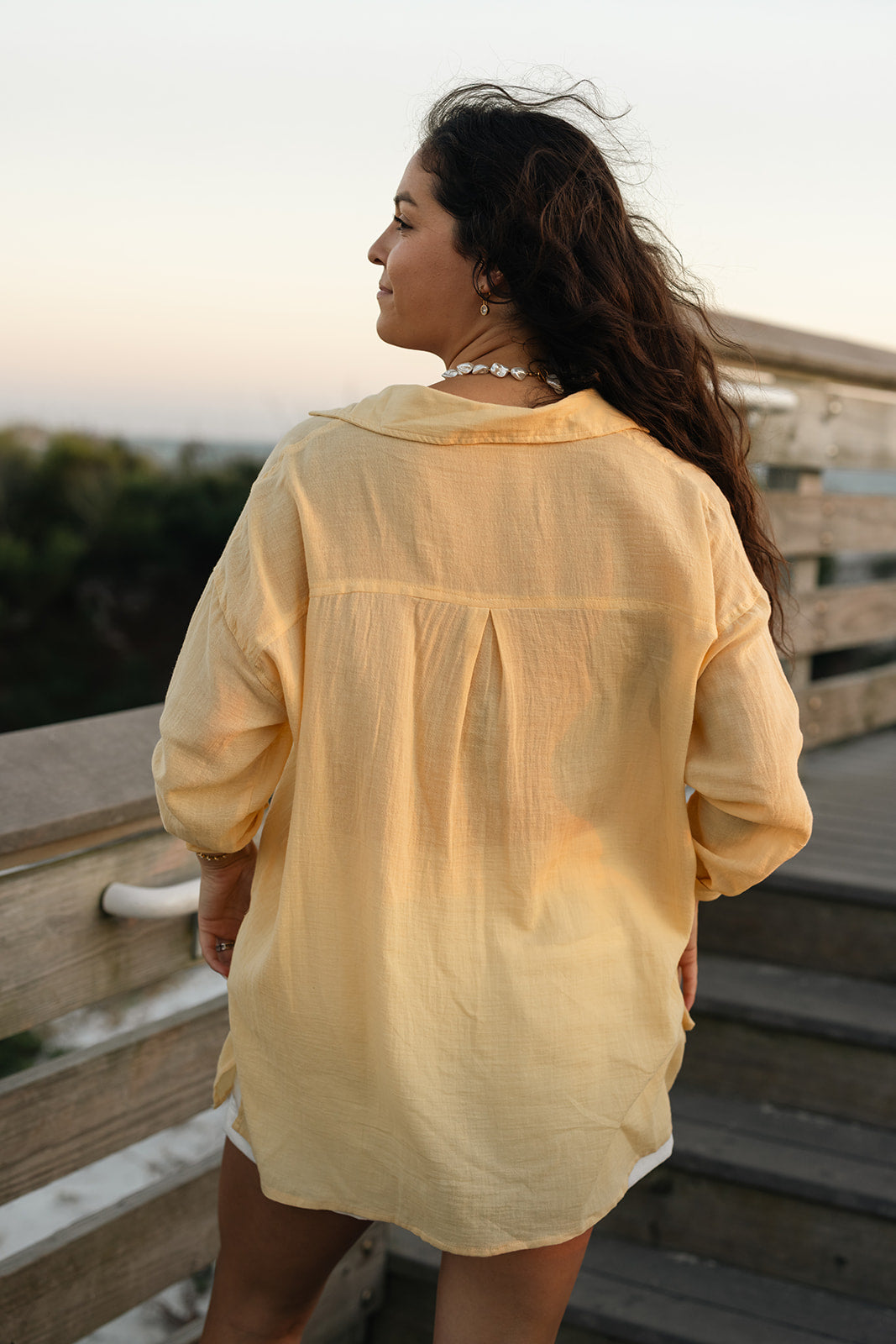 Sunwashed Linen Top