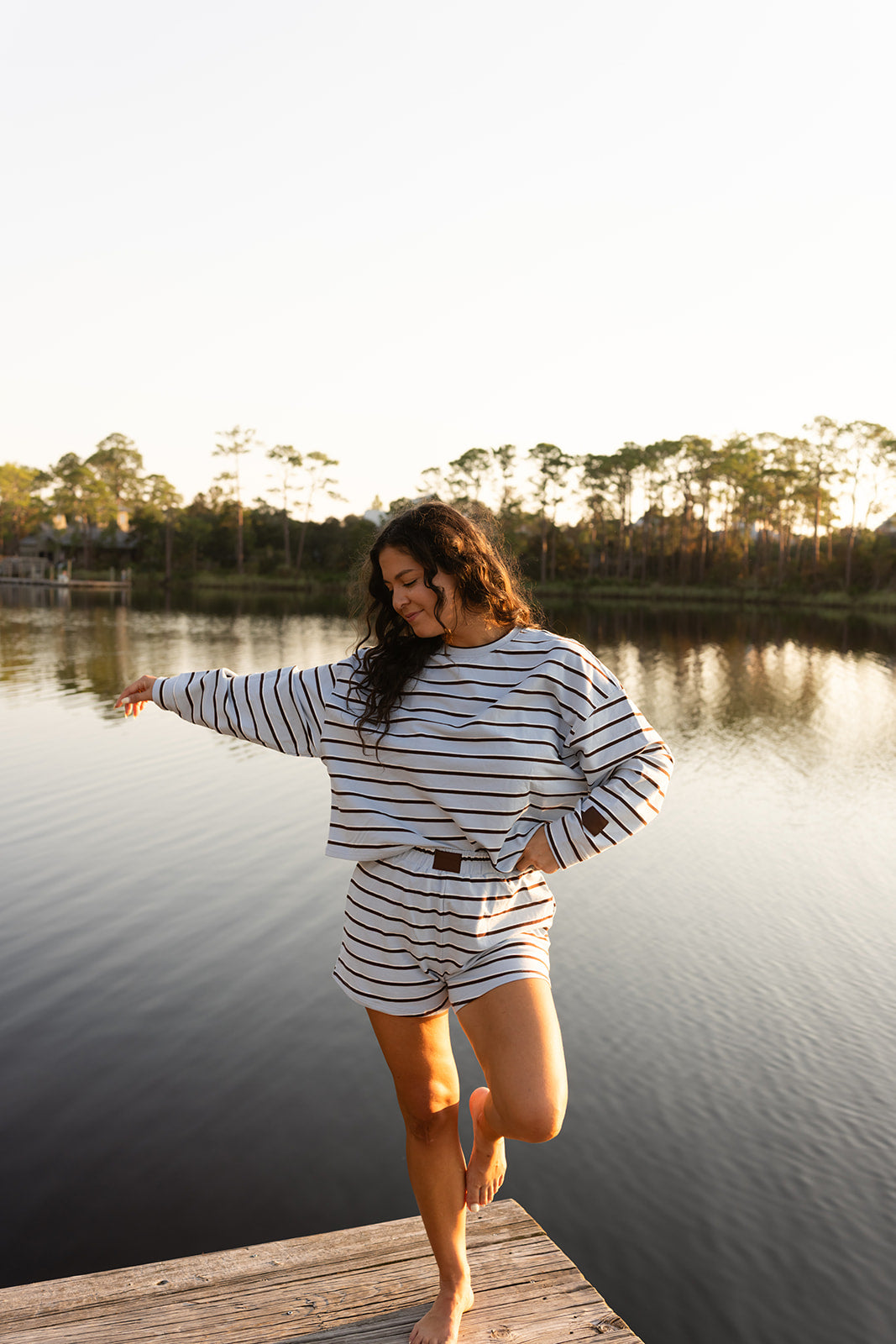 The Club Stripe Set