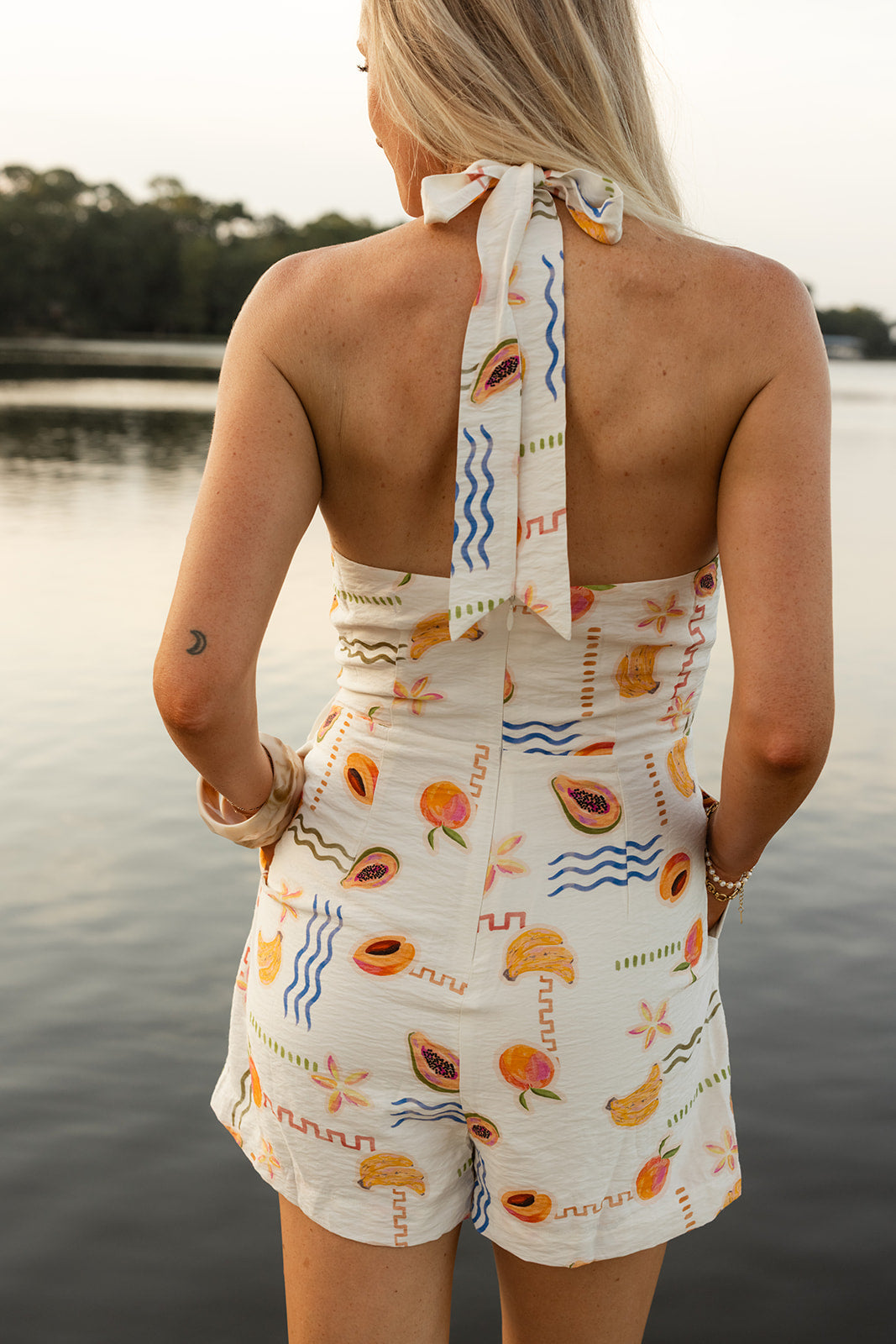 Papaya Wrap Romper