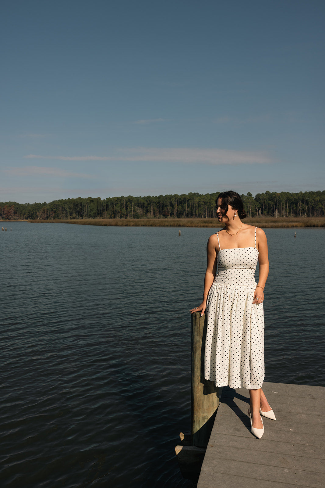 Paris Dot Midi Dress