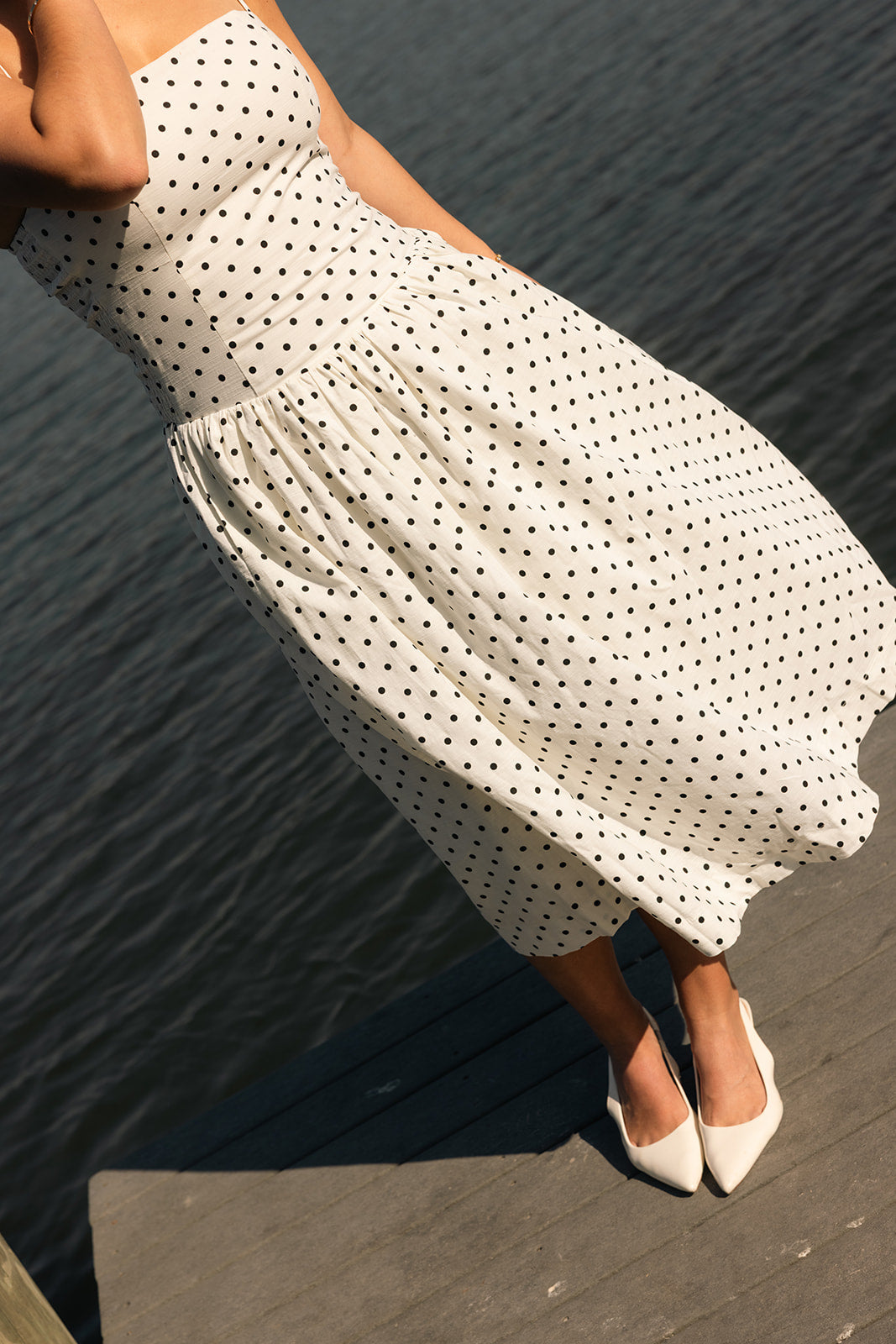 Paris Dot Midi Dress