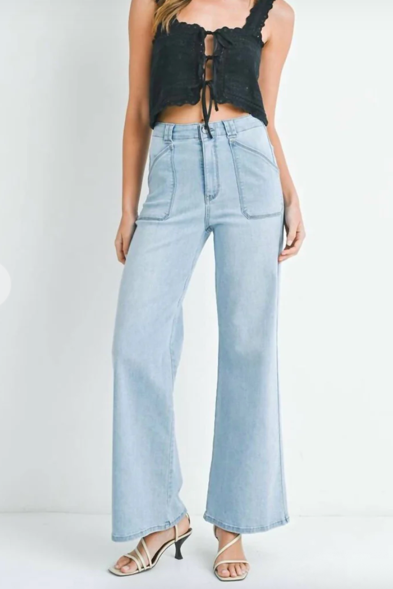 Patch Pocket Wide Leg Size 28