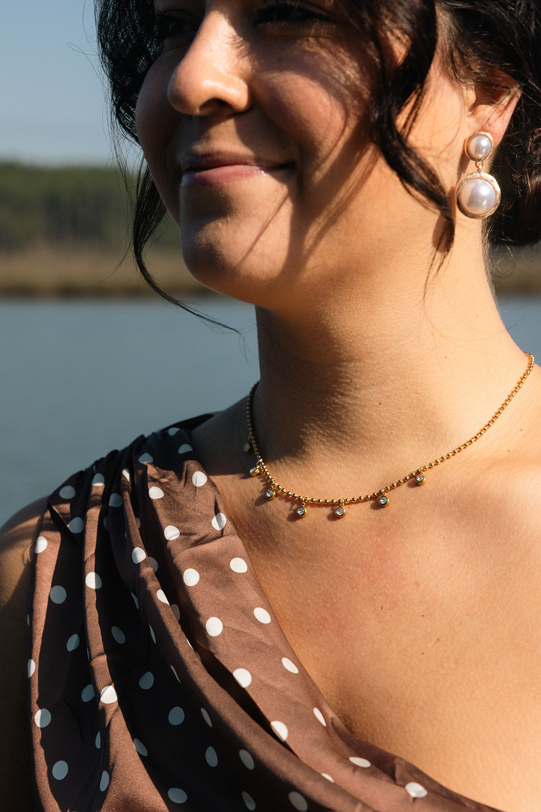The Ophelia Necklace worn