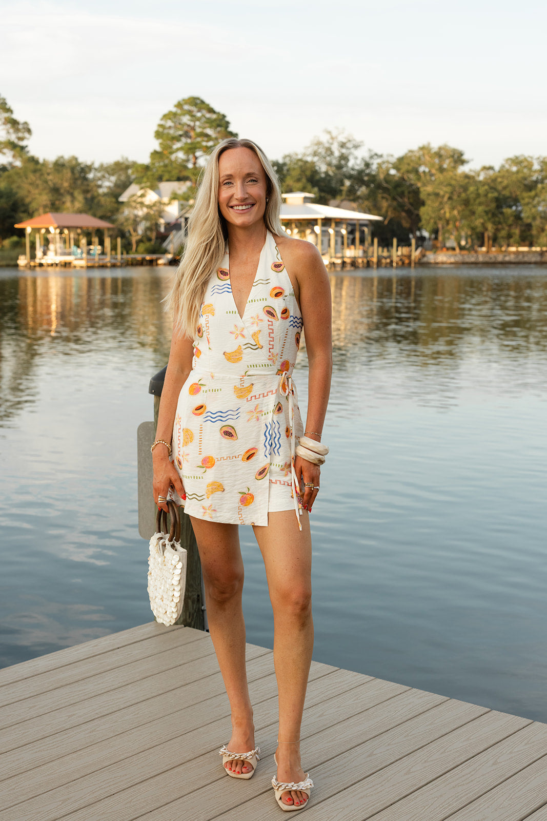 Papaya Wrap Romper