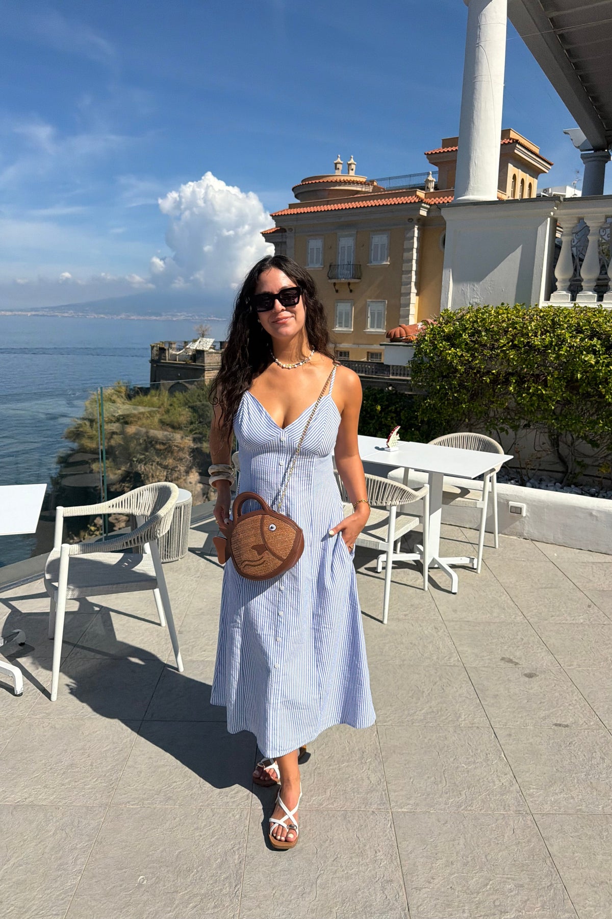Blue Grotto Stripe Dress