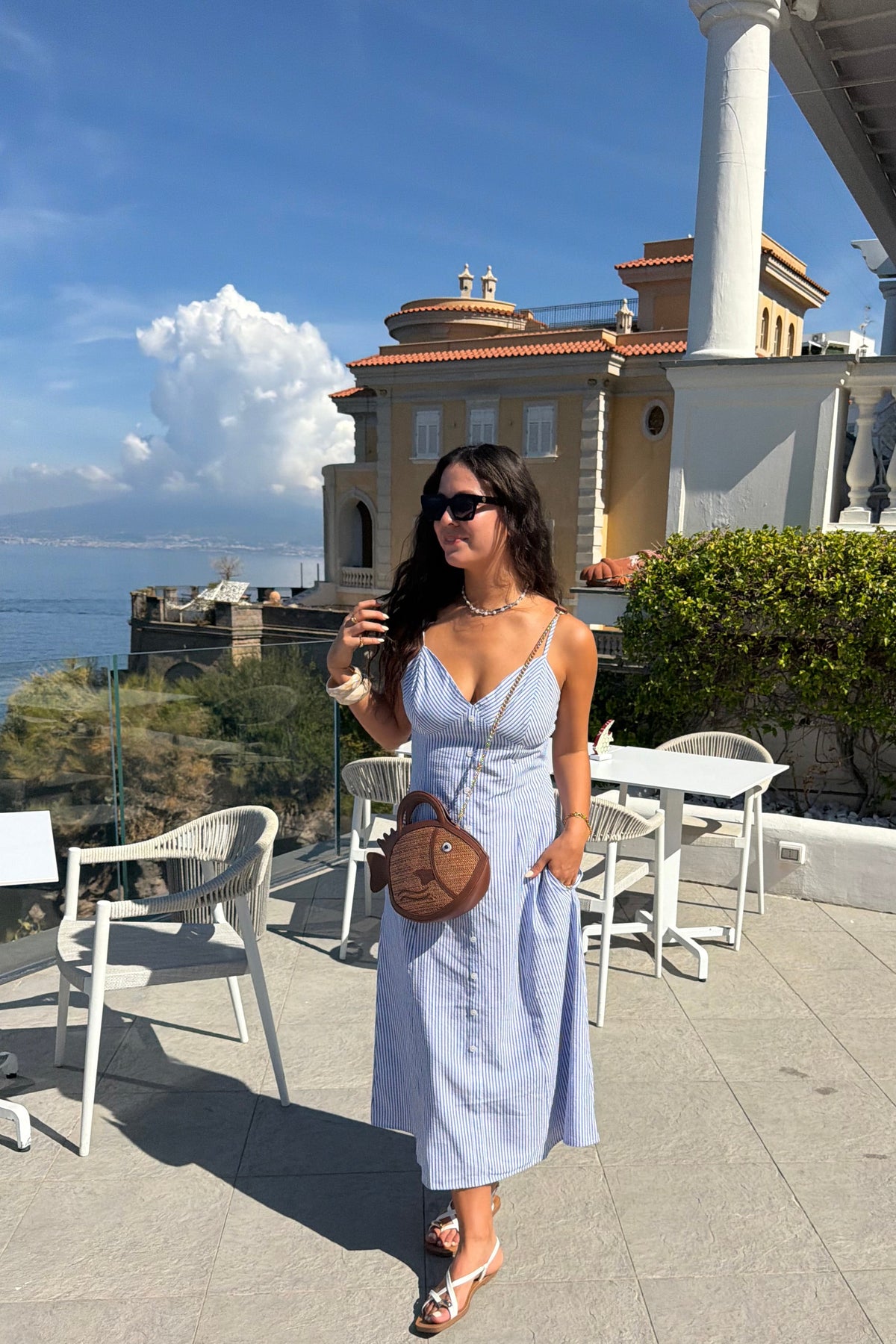 Blue Grotto Stripe Dress