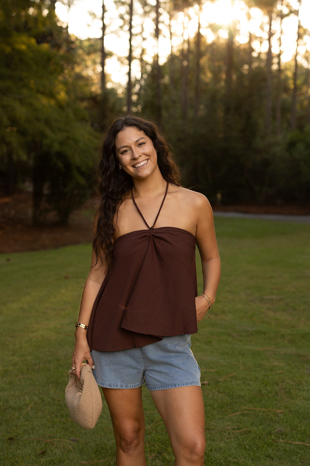 Mocha Halter Top