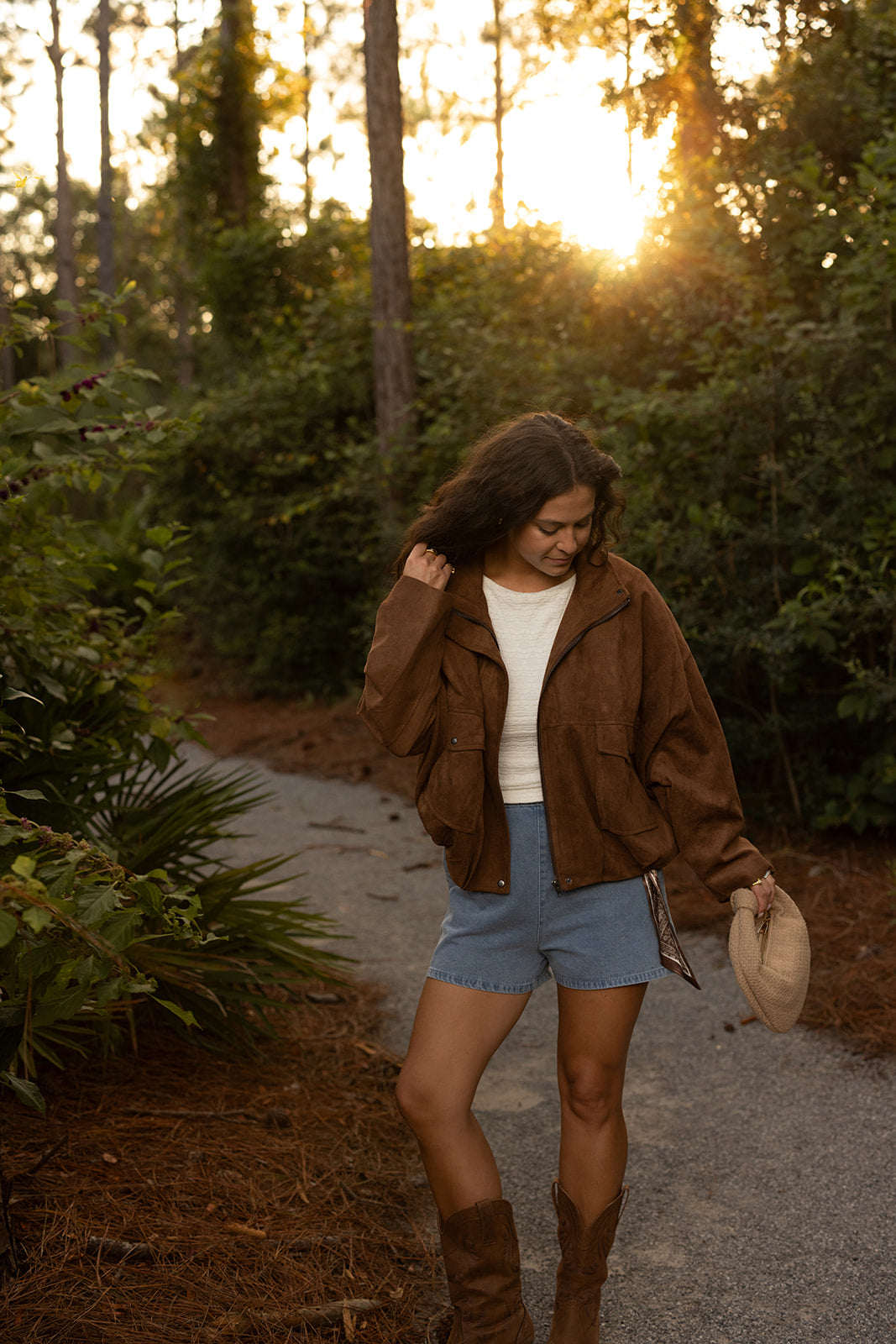 Suede Bomber Jacket
