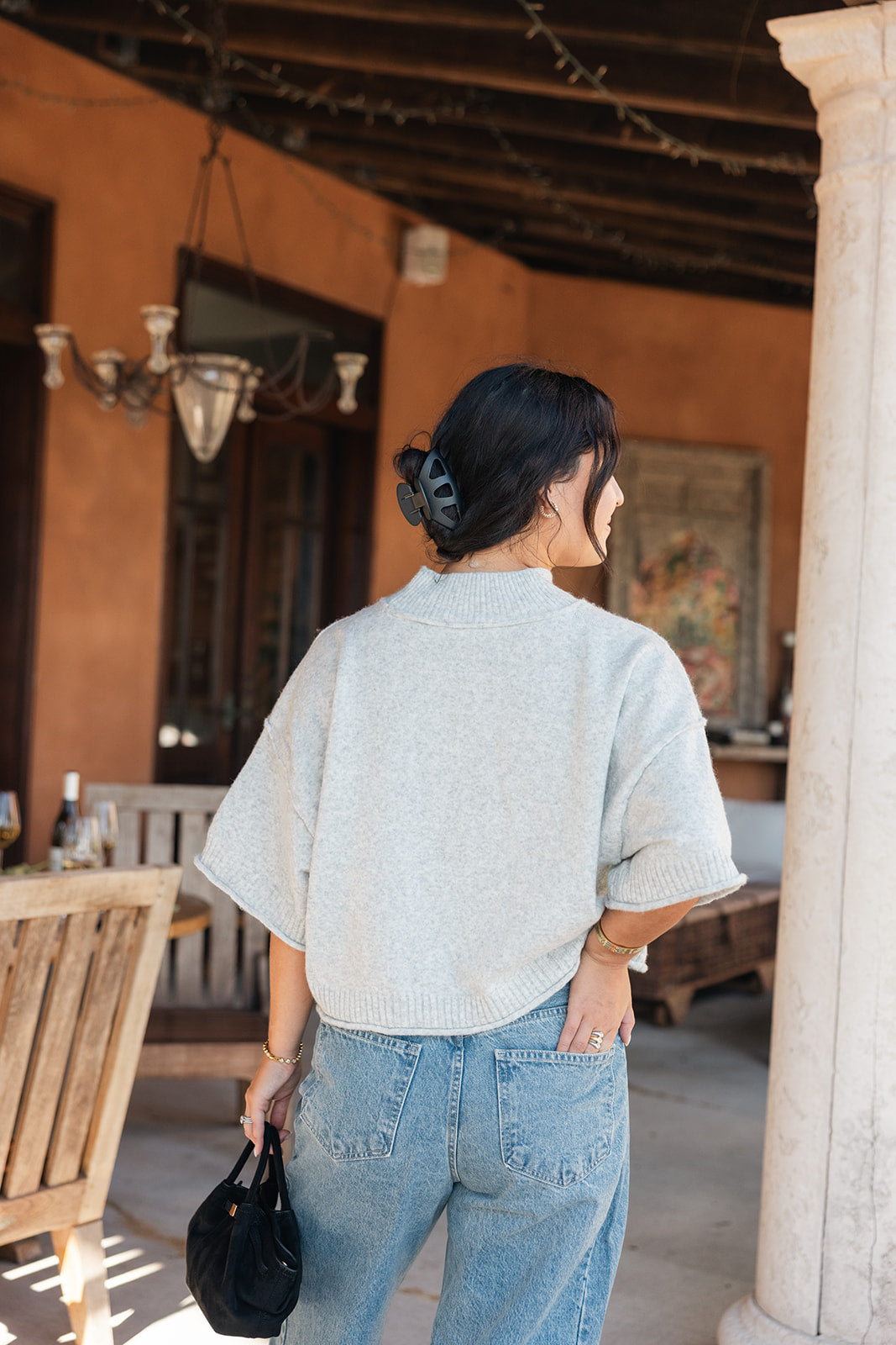 Marseille Mock Neck Top