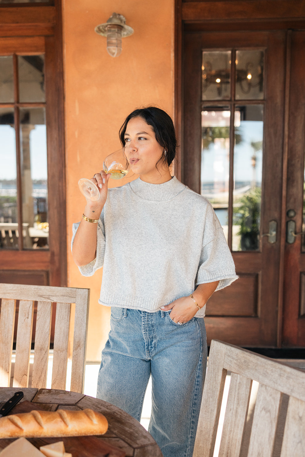 Marseille Mock Neck Top