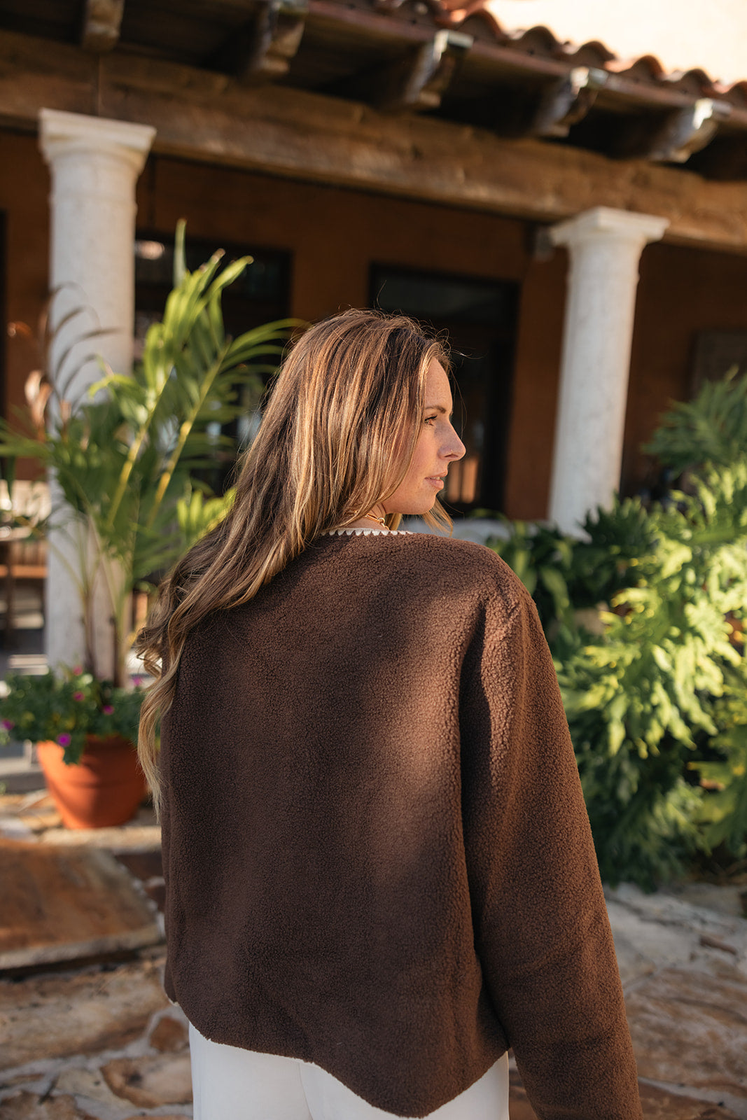 Teddy Contrast Jacket