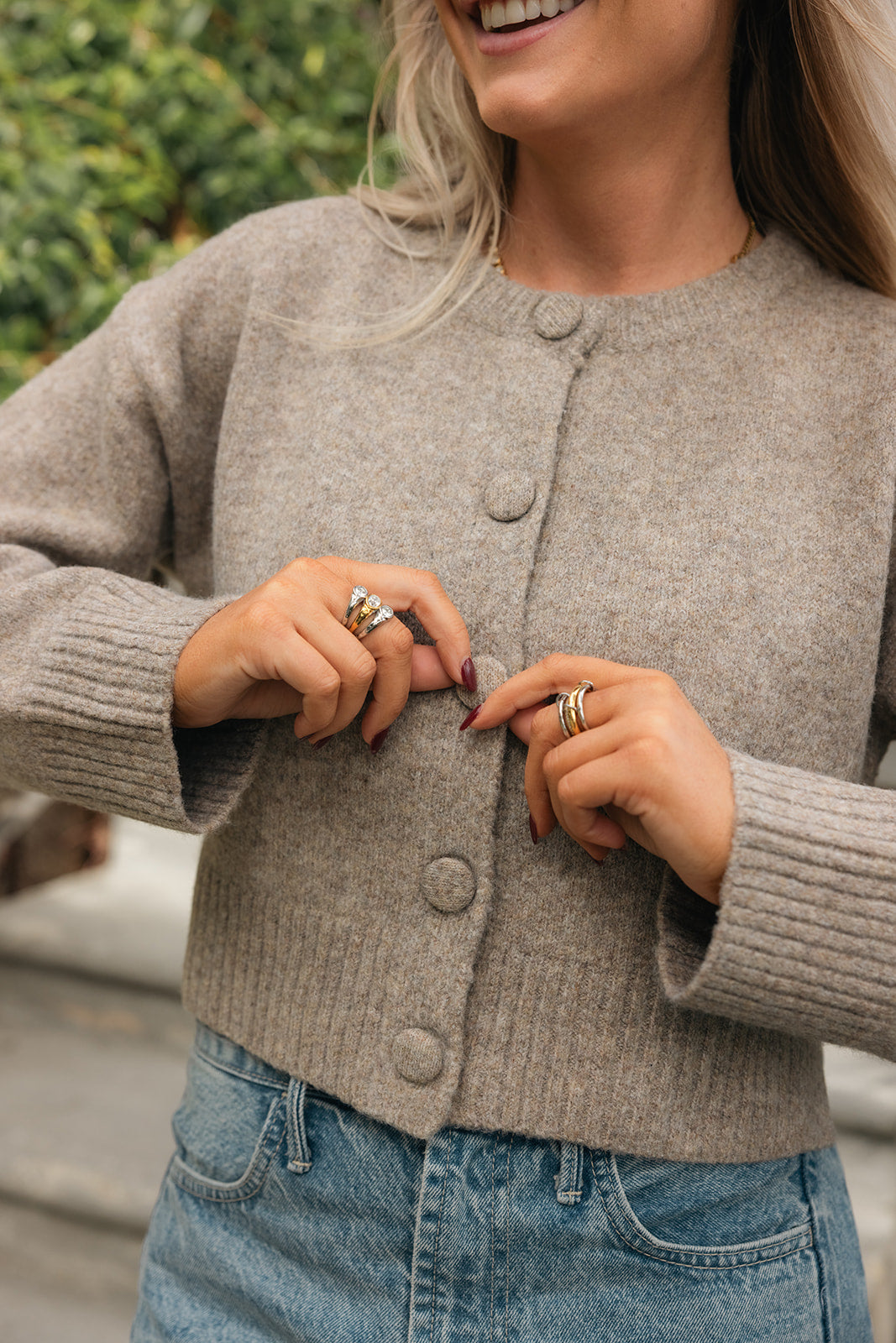 Celine Button Down Sweater