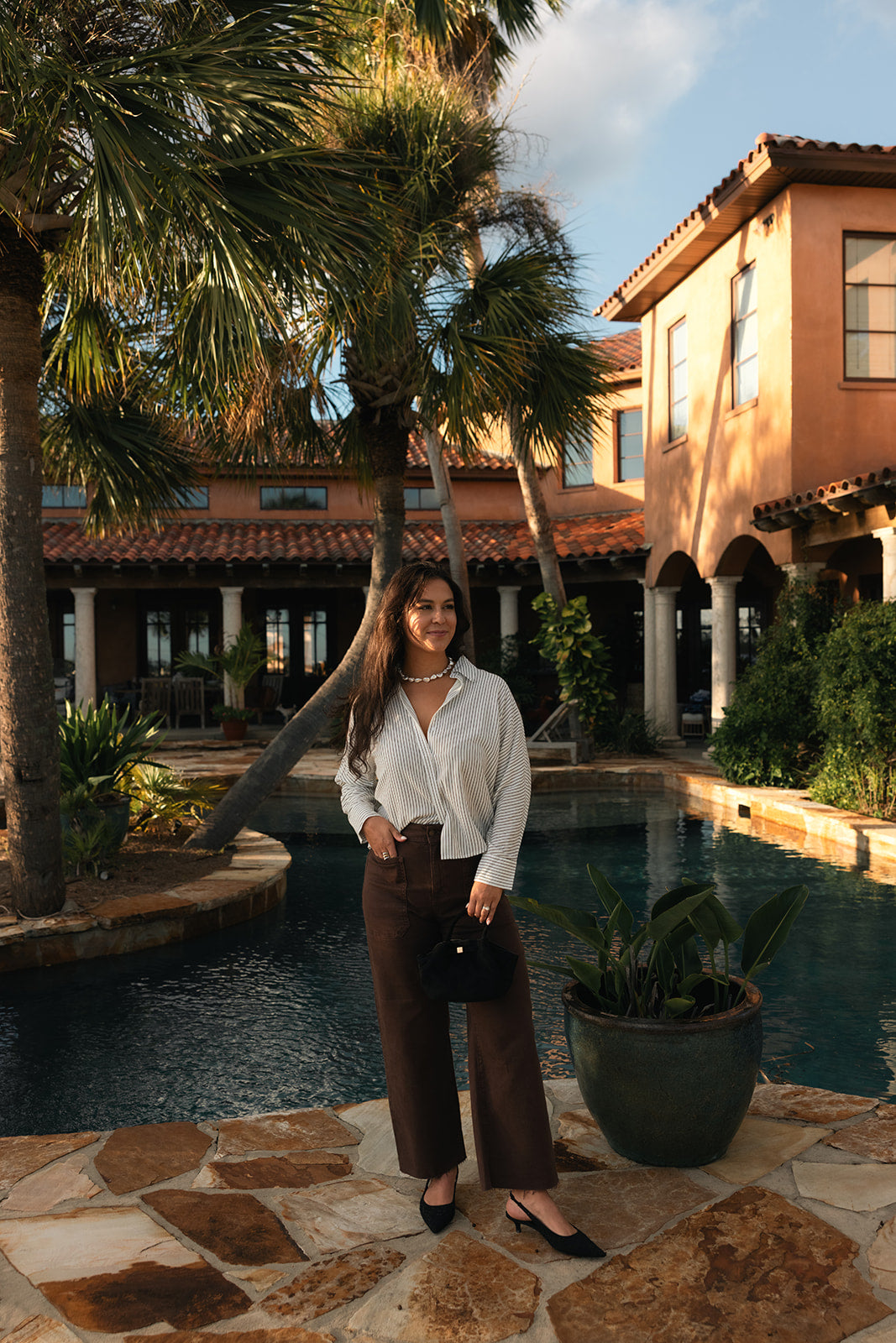 Vino Button Down Top