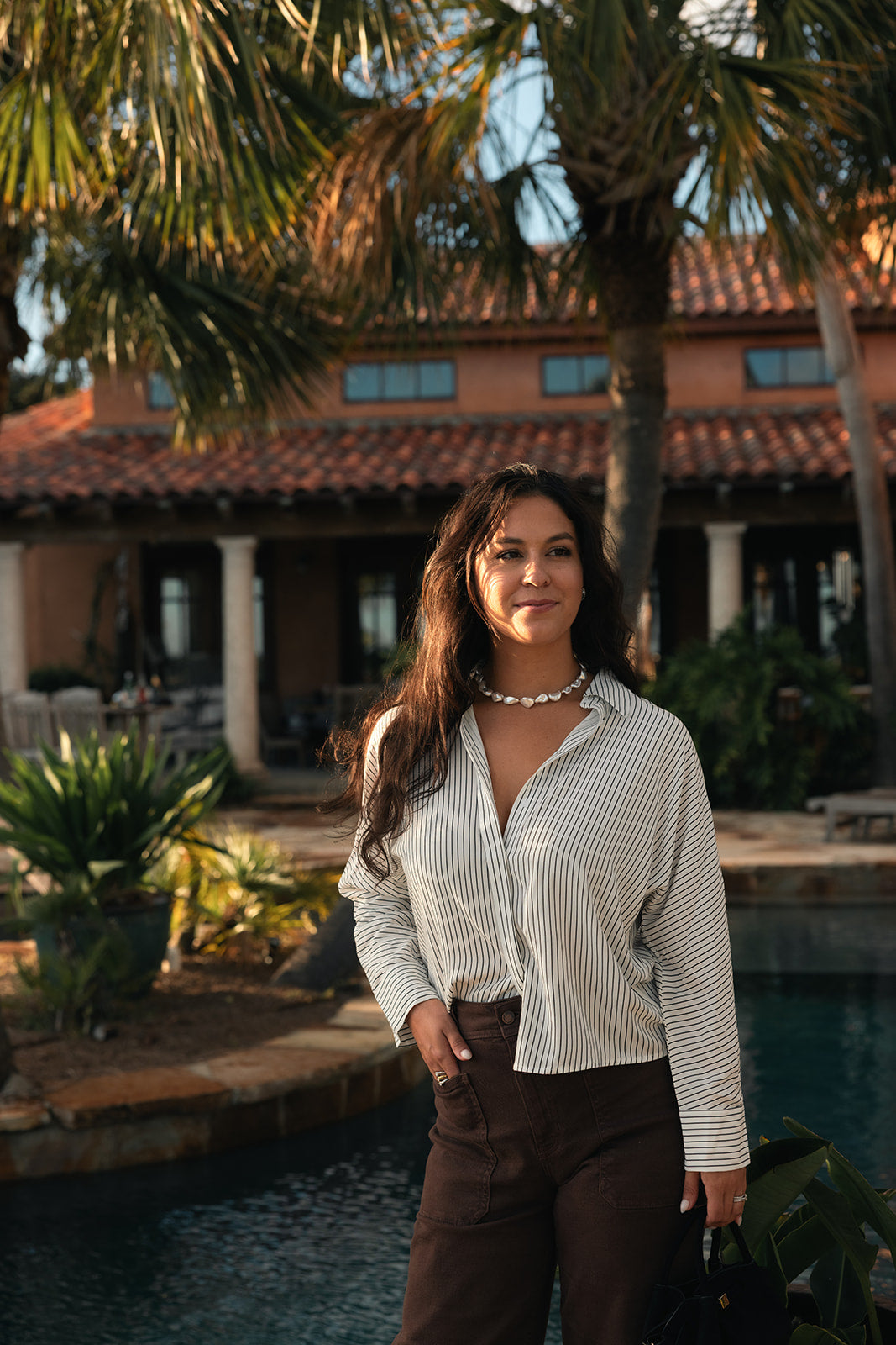 Vino Button Down Top