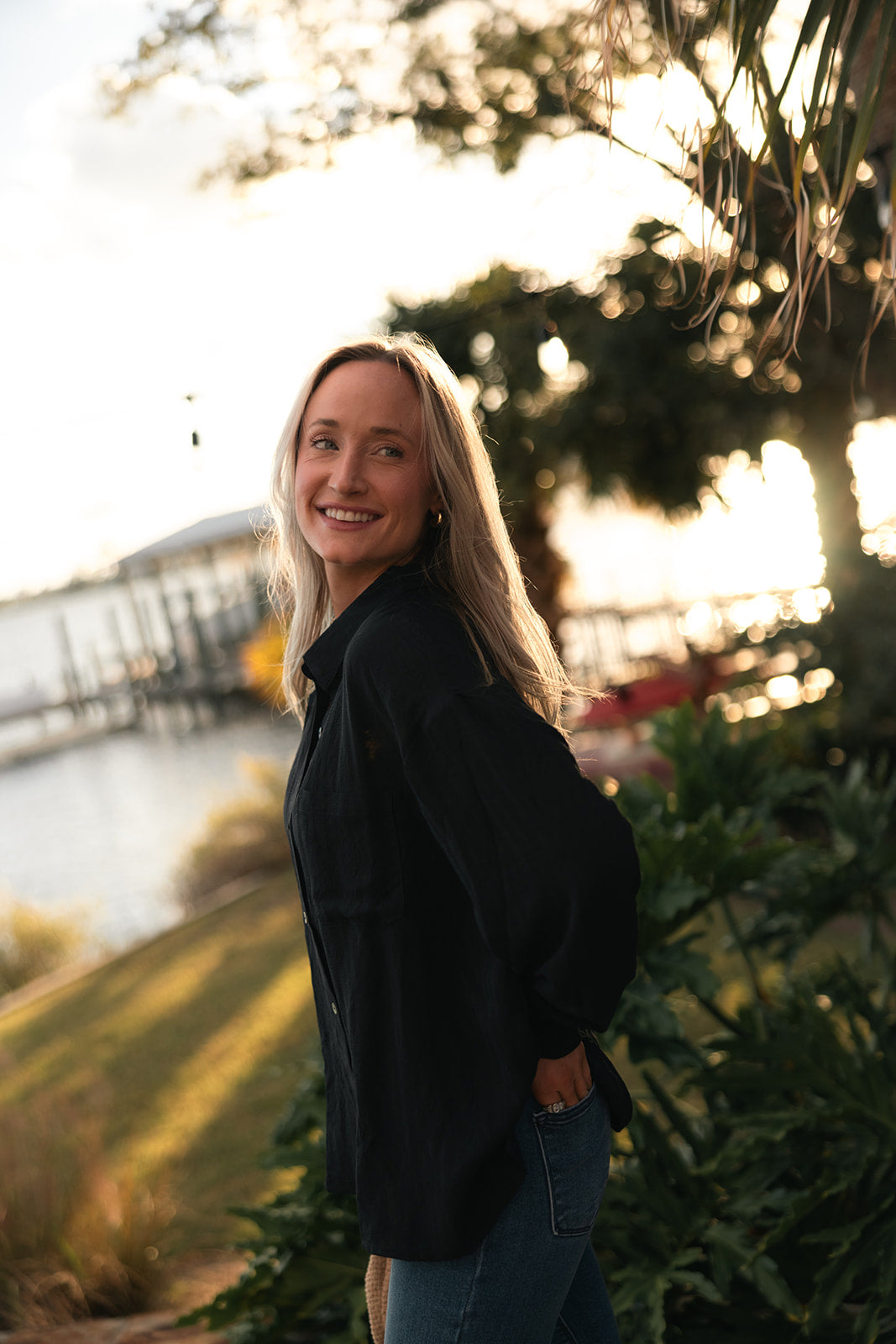 Apertivo Button Down Top