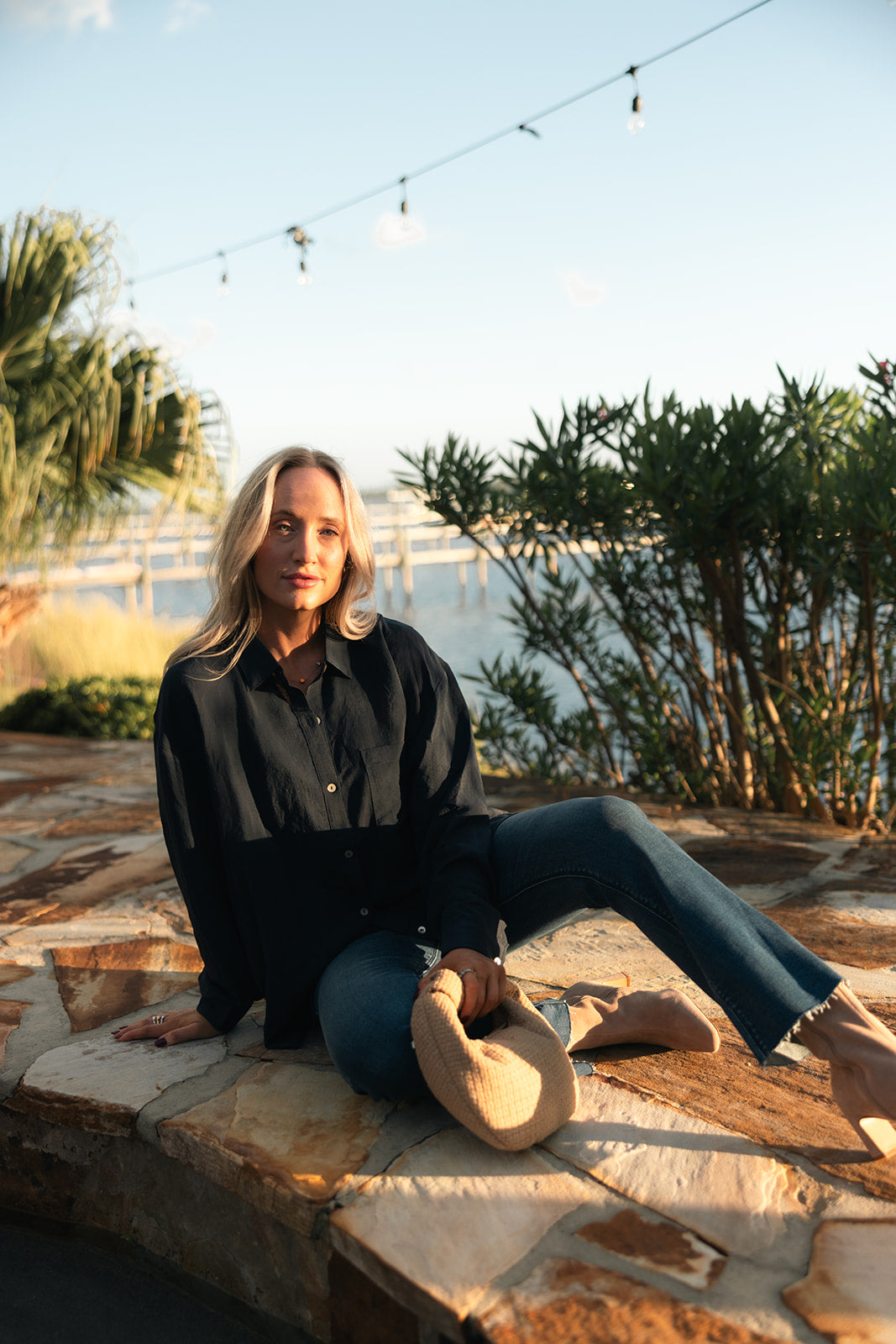 Apertivo Button Down Top