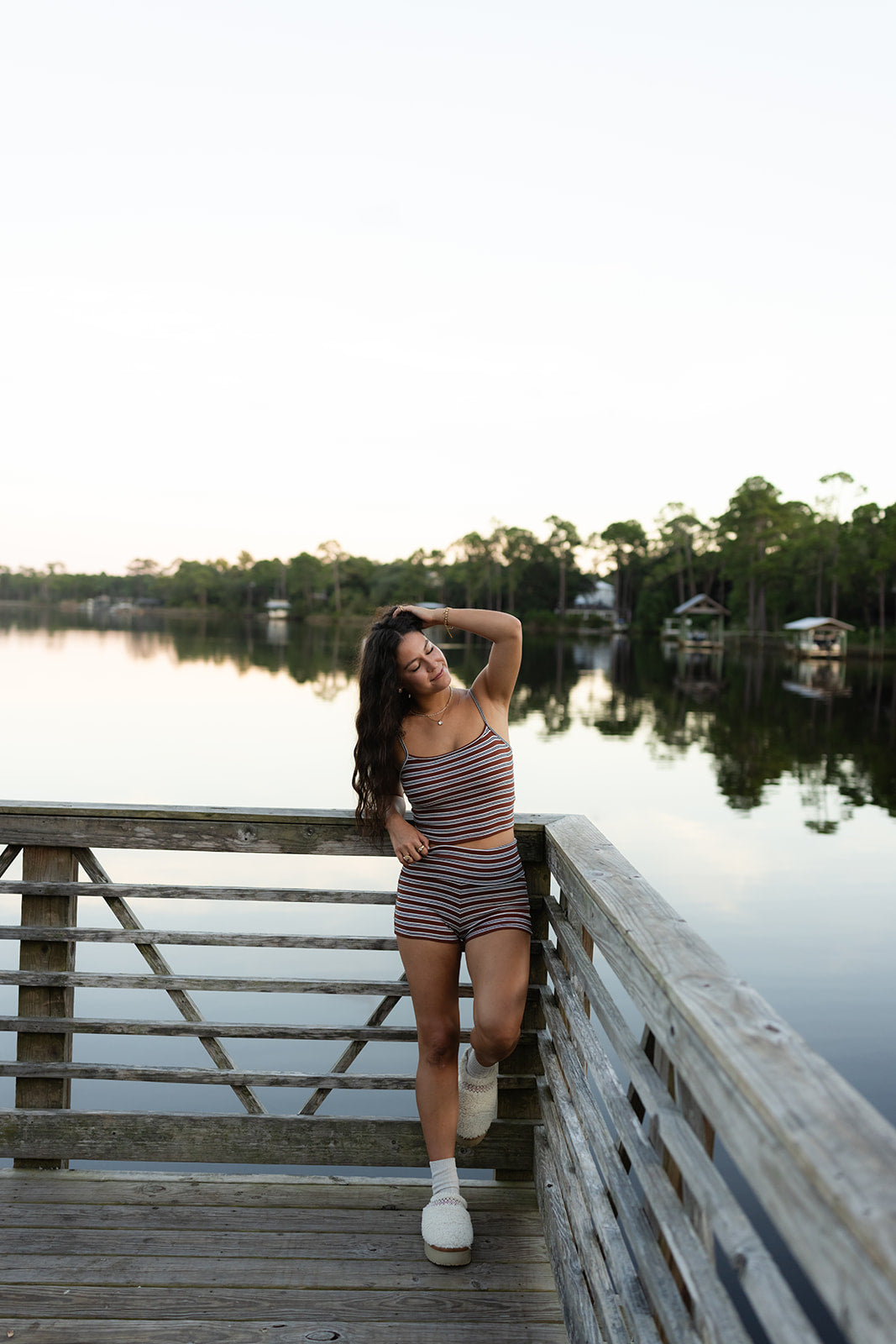 Mocha Stripe Set