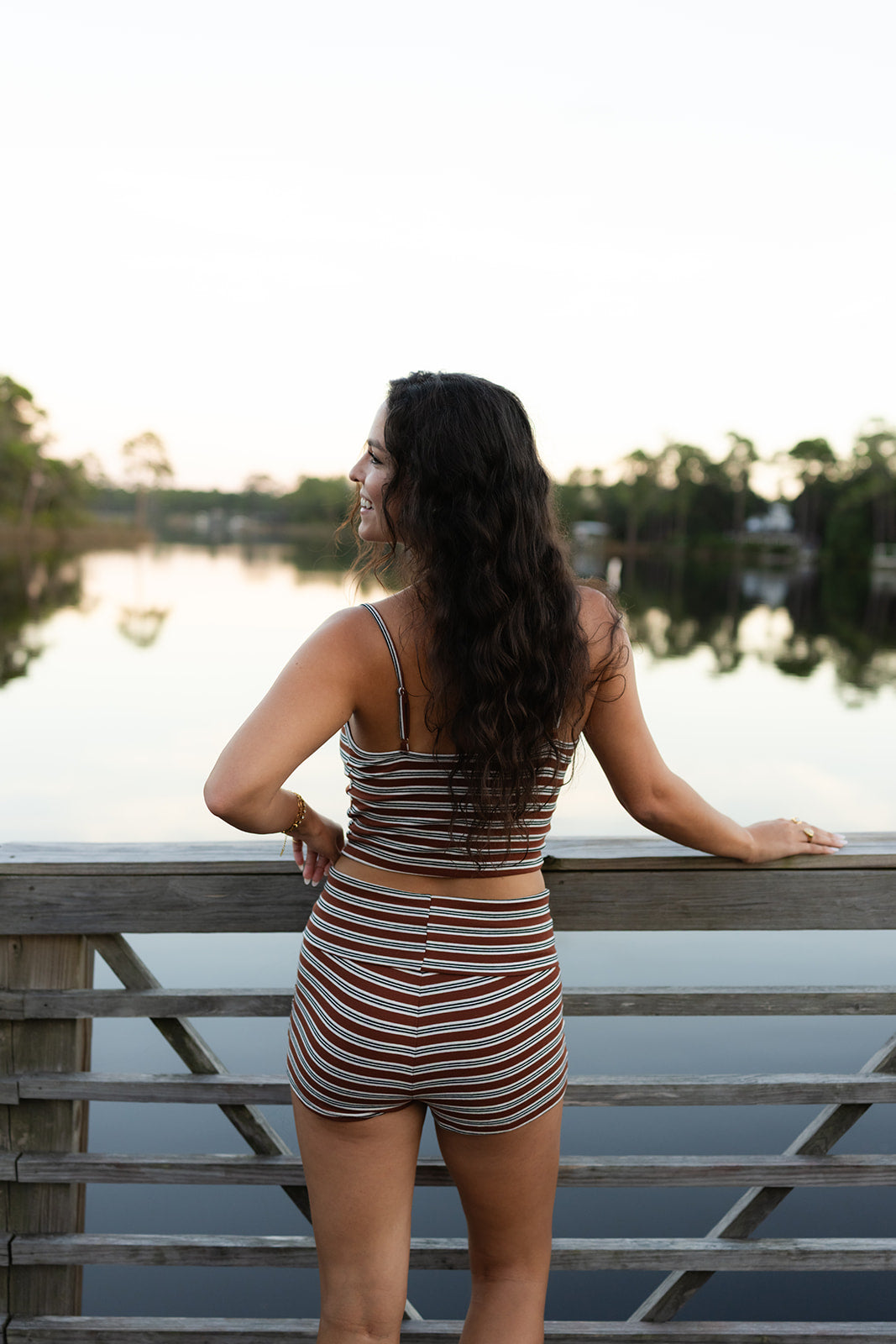 Mocha Stripe Set