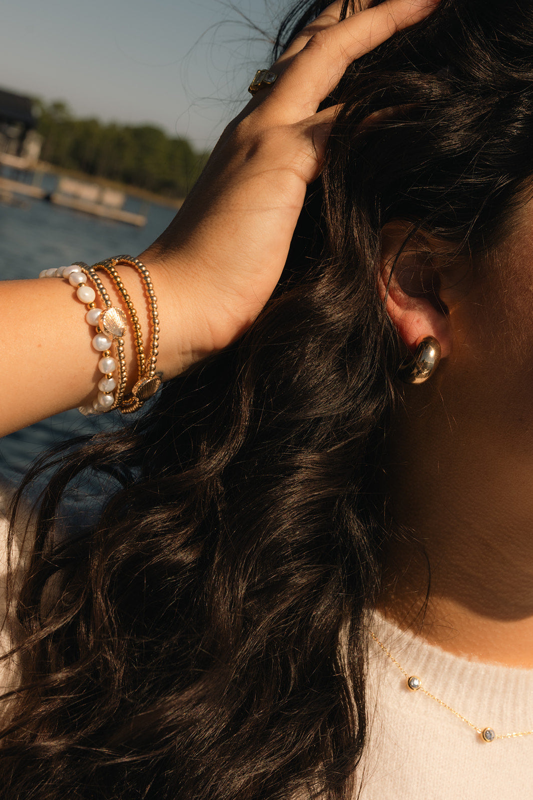 Muse Chunky Gold Hoops