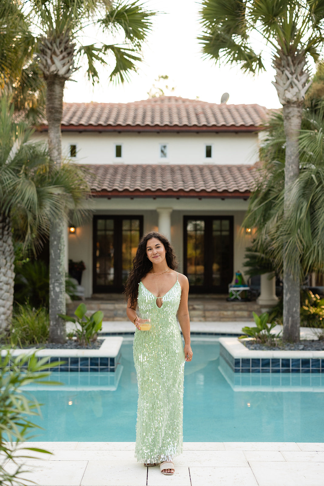 Verde Sequin Dress