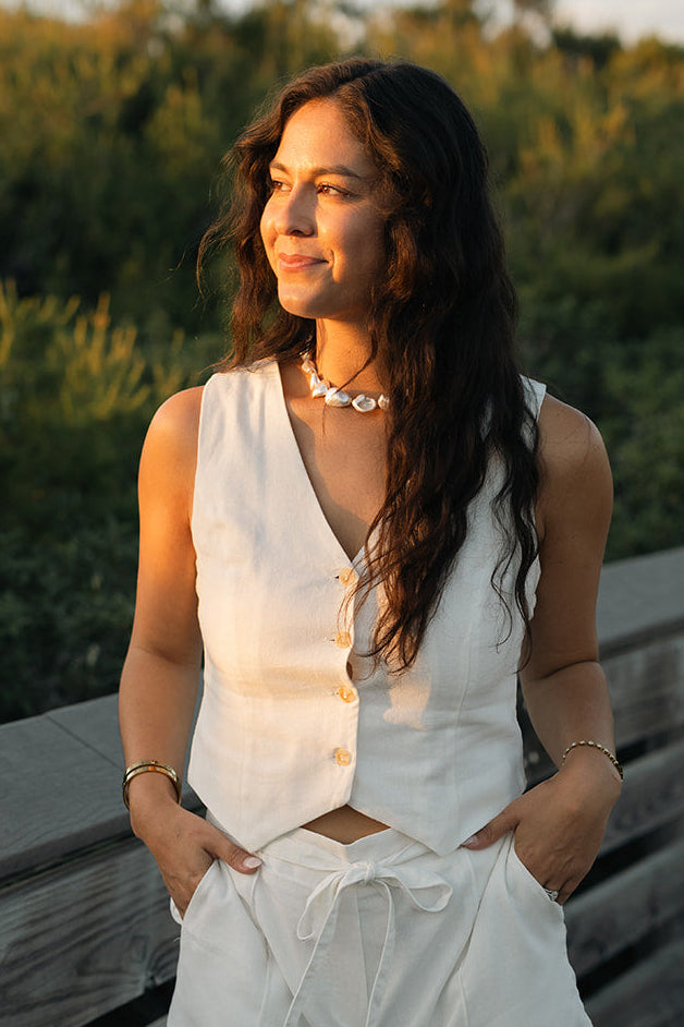 Linen Coast Vest
