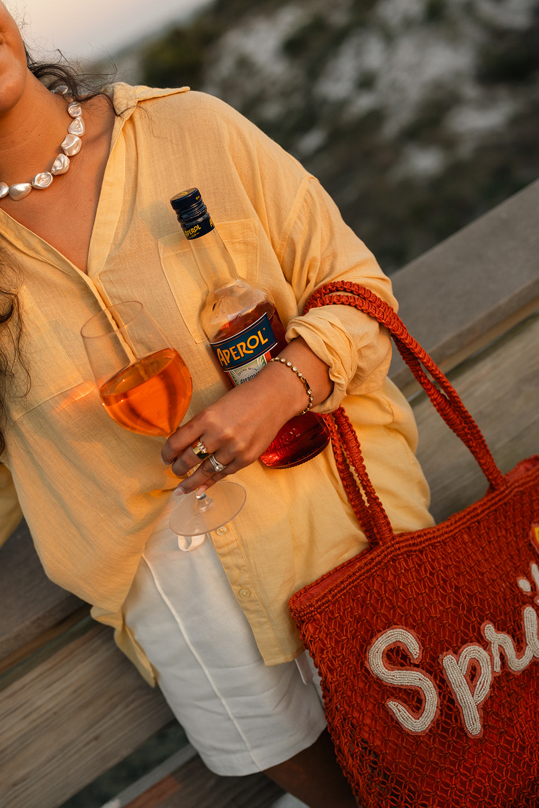 Sunwashed Linen Top