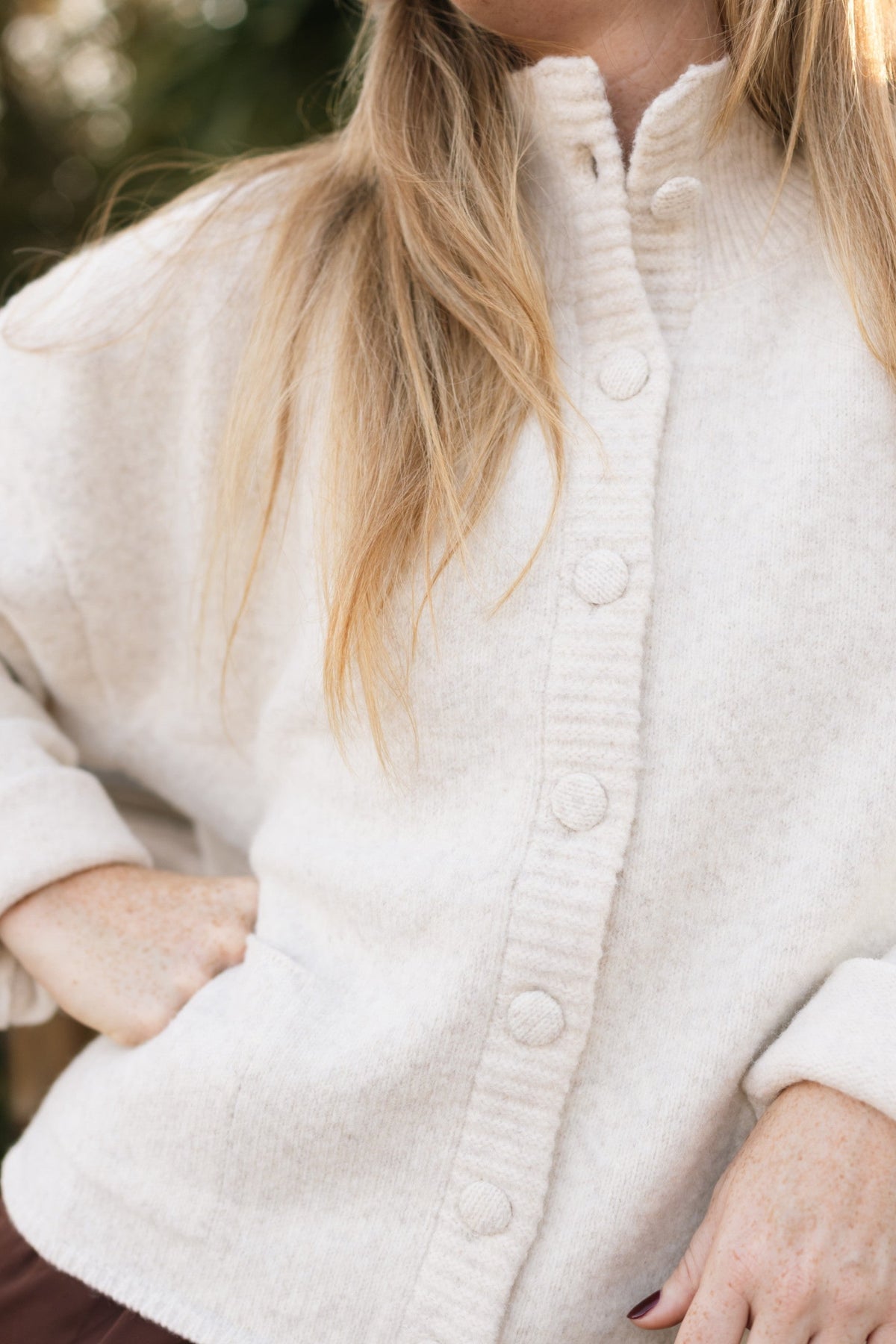 Maria Mock Neck Sweater