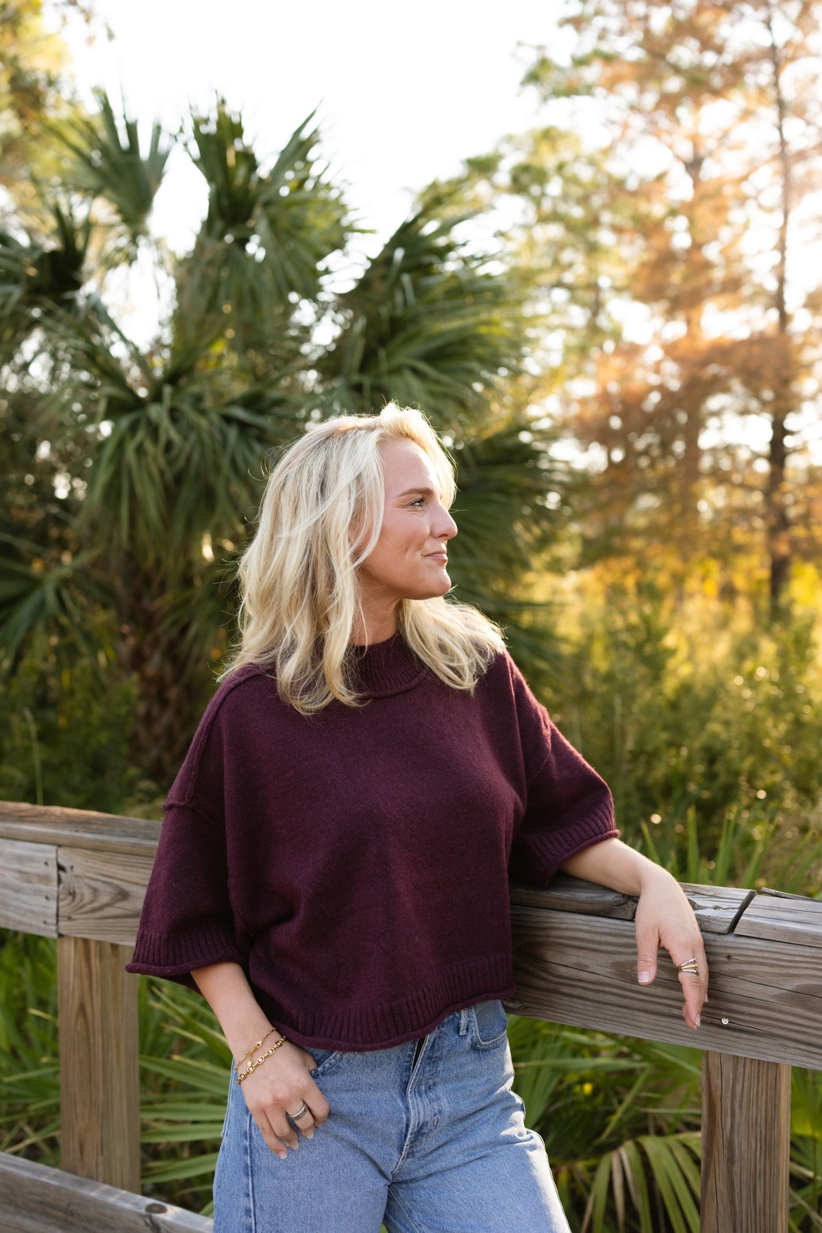 Marseille Mock Neck Top
